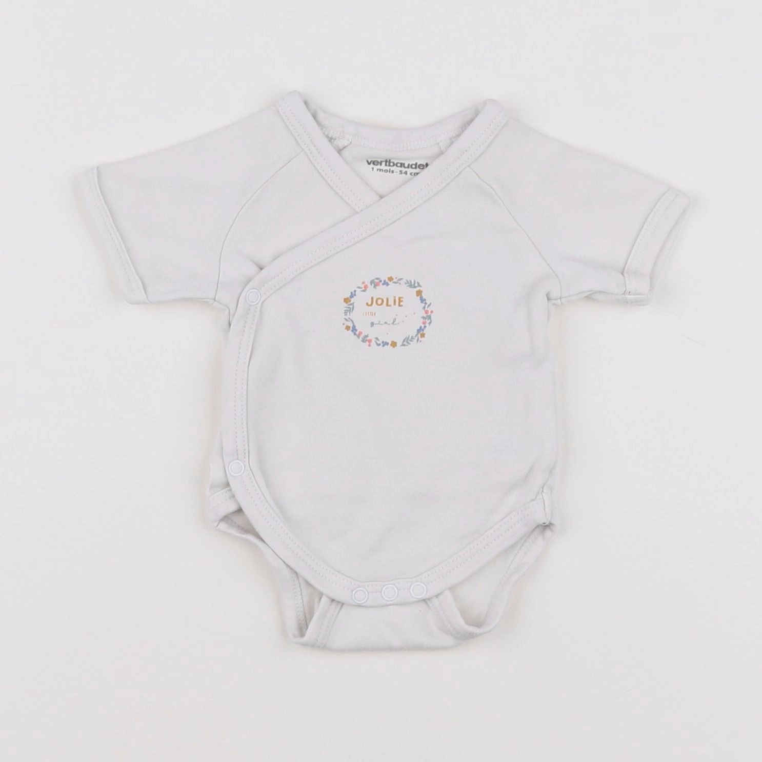 Vertbaudet - body blanc - 1 mois
