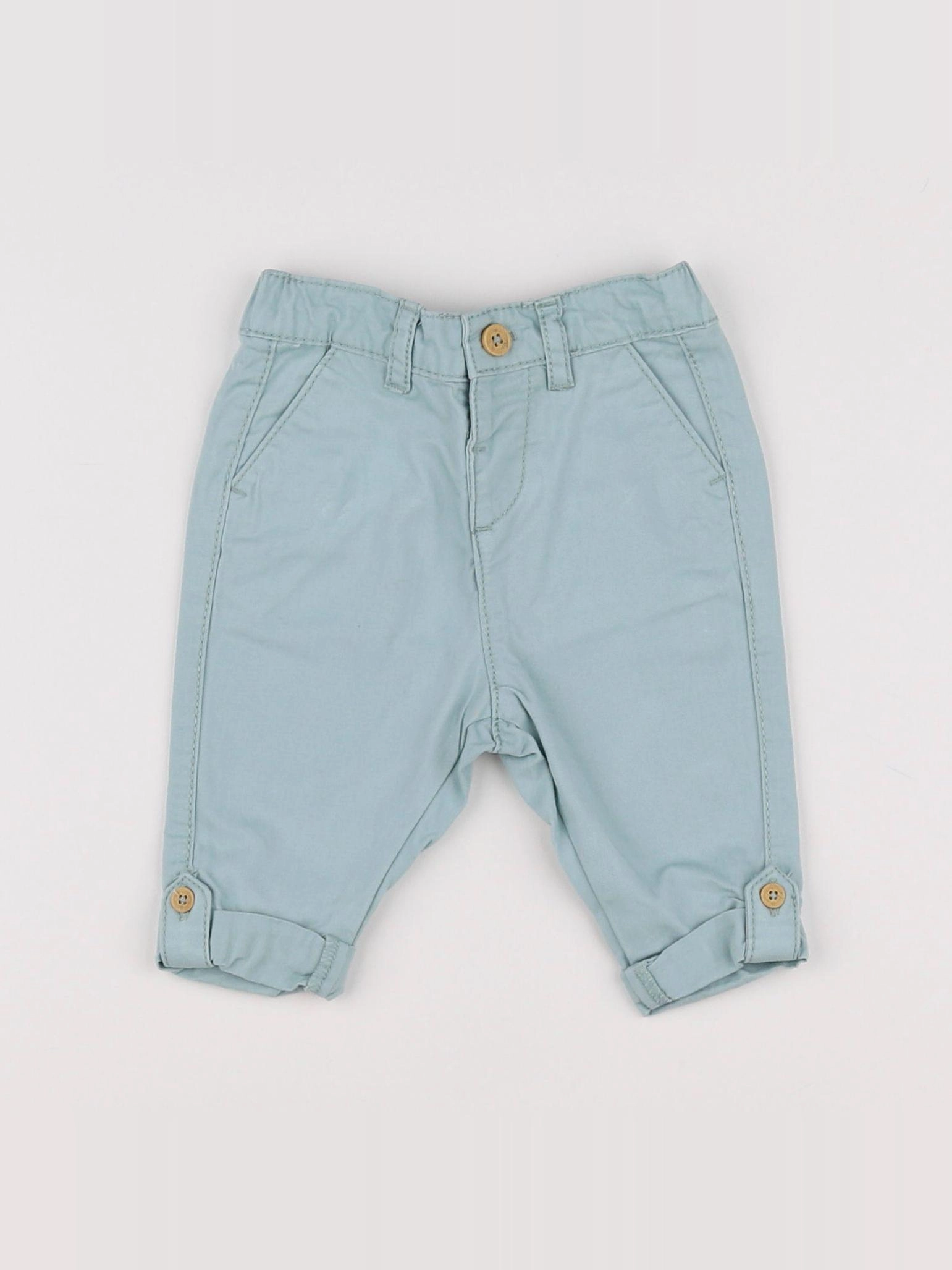 Vertbaudet - pantalon bleu - 3 mois