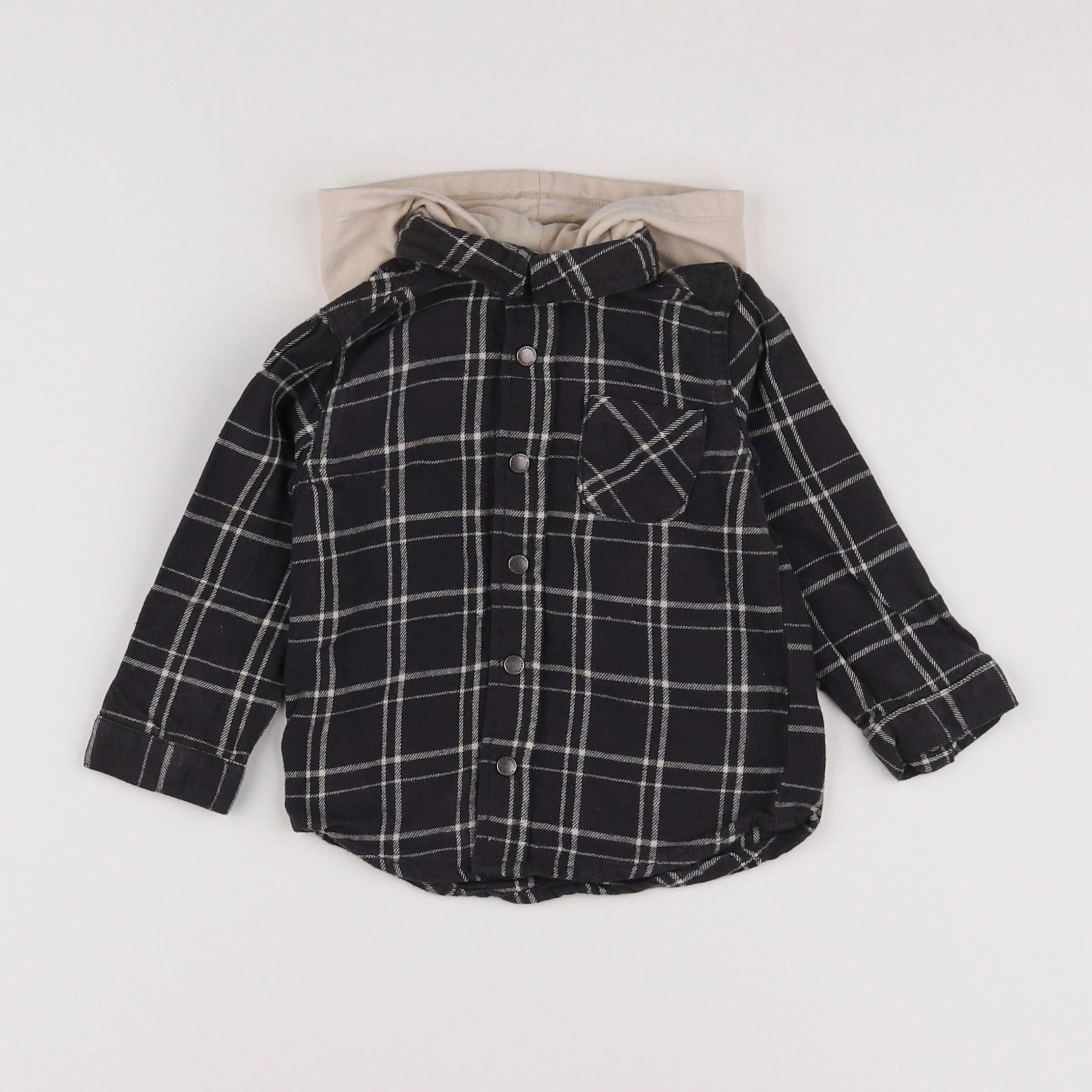 Vertbaudet - chemise gris - 18 mois