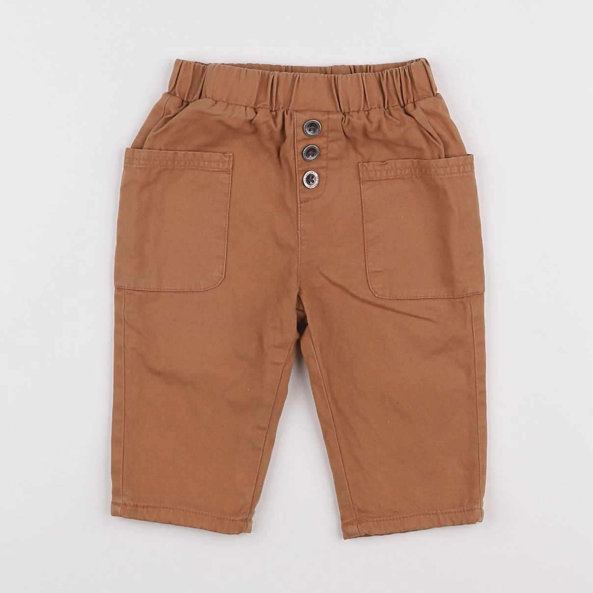 Vertbaudet - pantalon marron - 9 mois