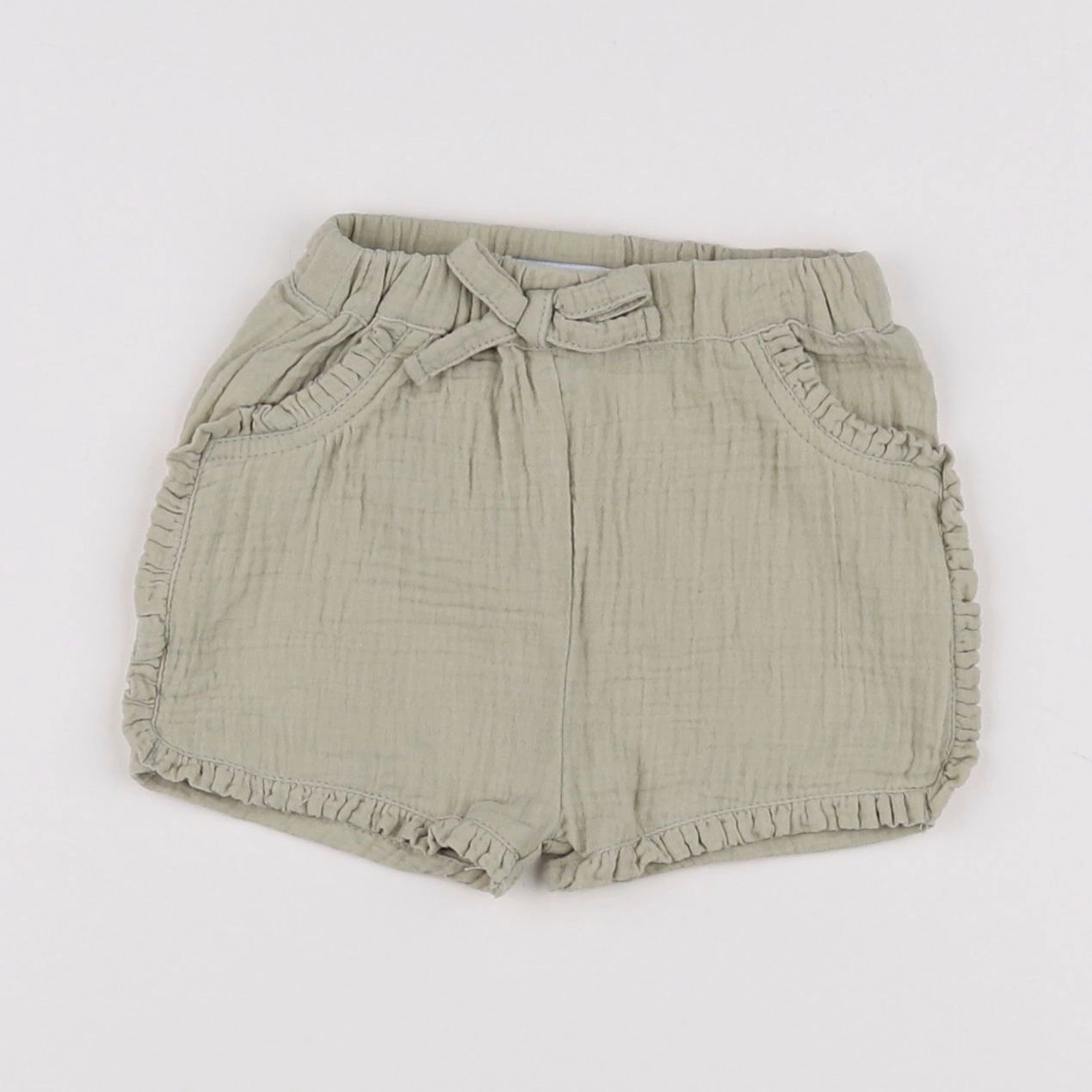Vertbaudet - short vert - 3 mois