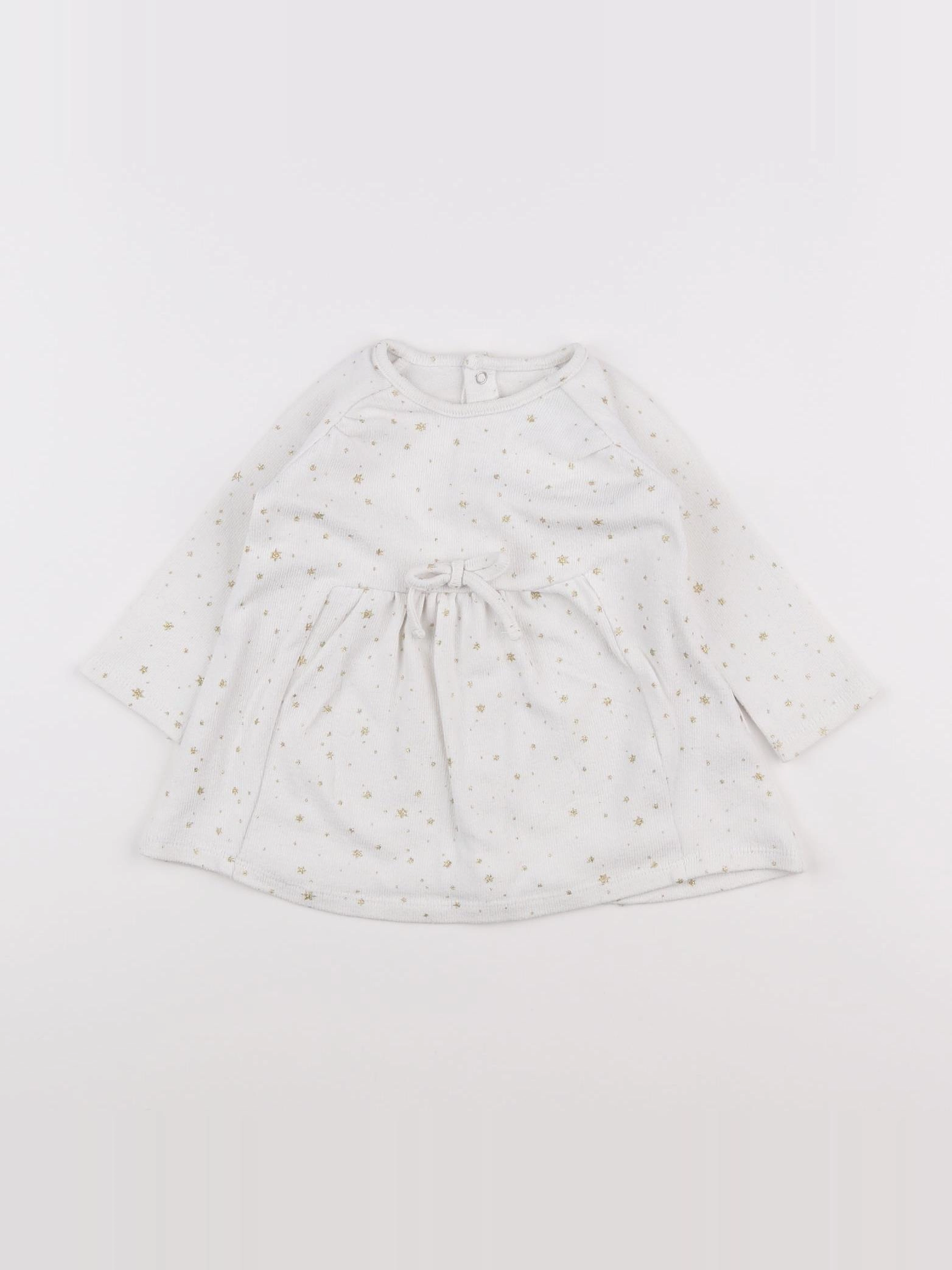 Vertbaudet - robe blanc - 9 mois
