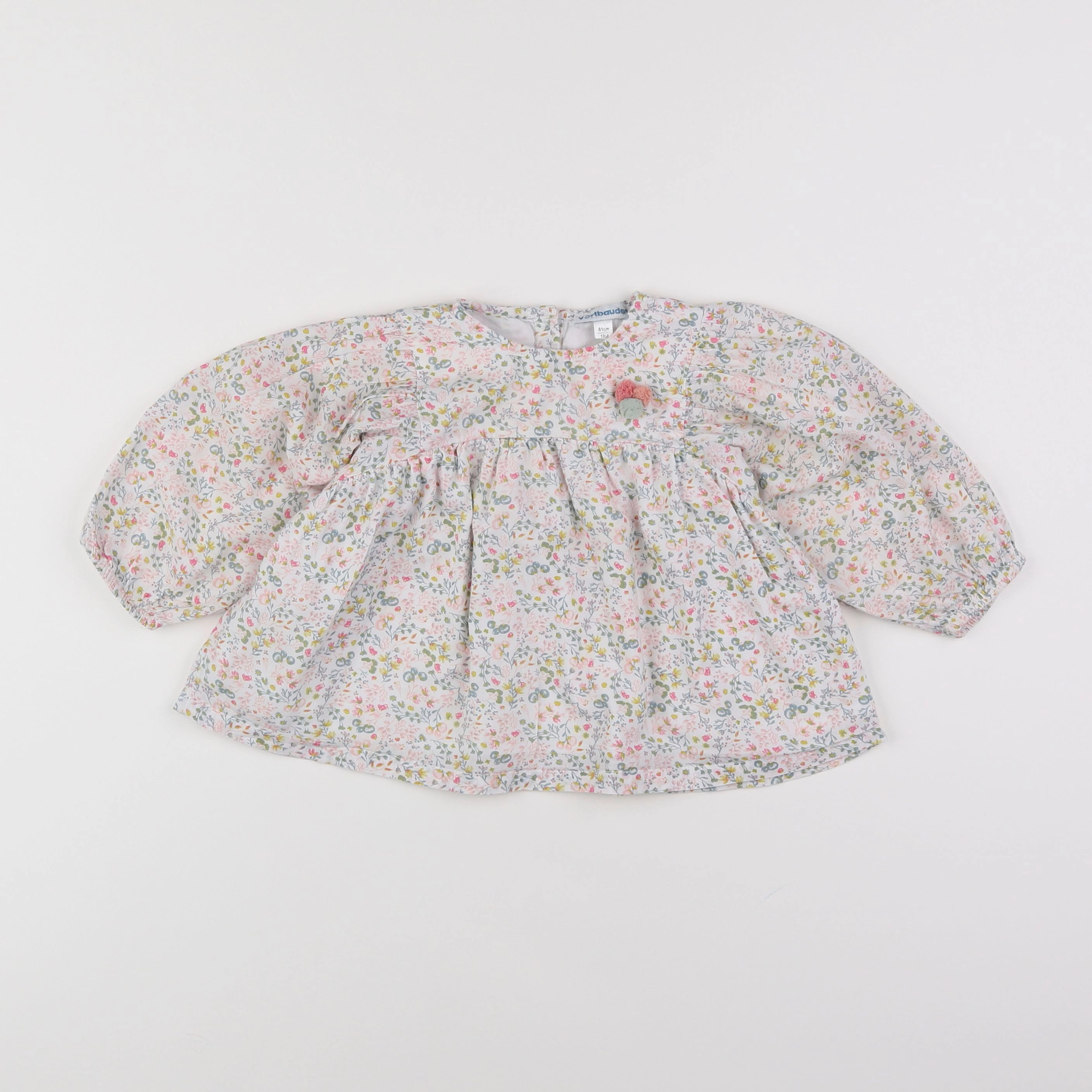 Vertbaudet - blouse multicolore - 18 mois