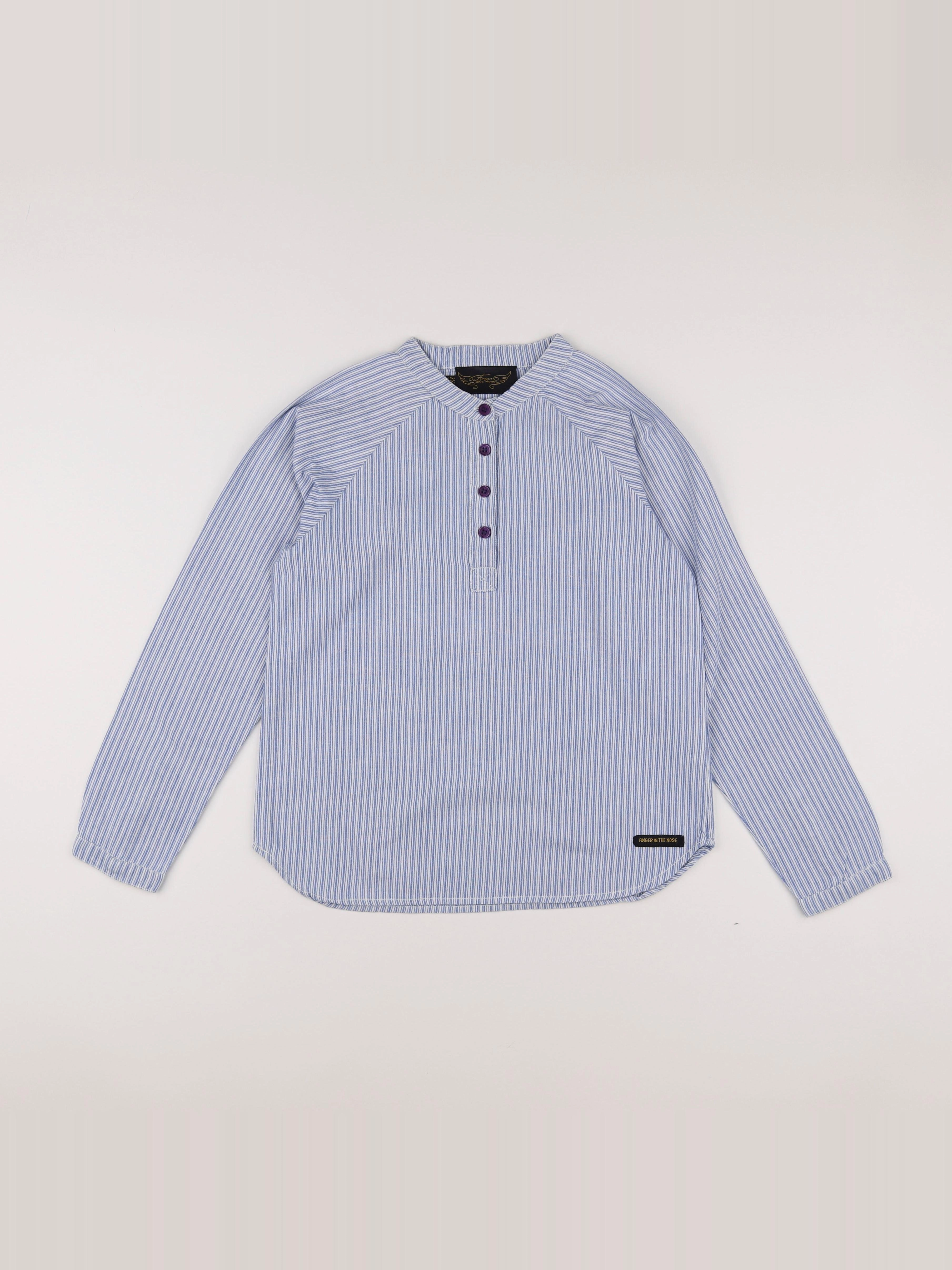 Finger in the nose - chemise bleu - 10/11 ans