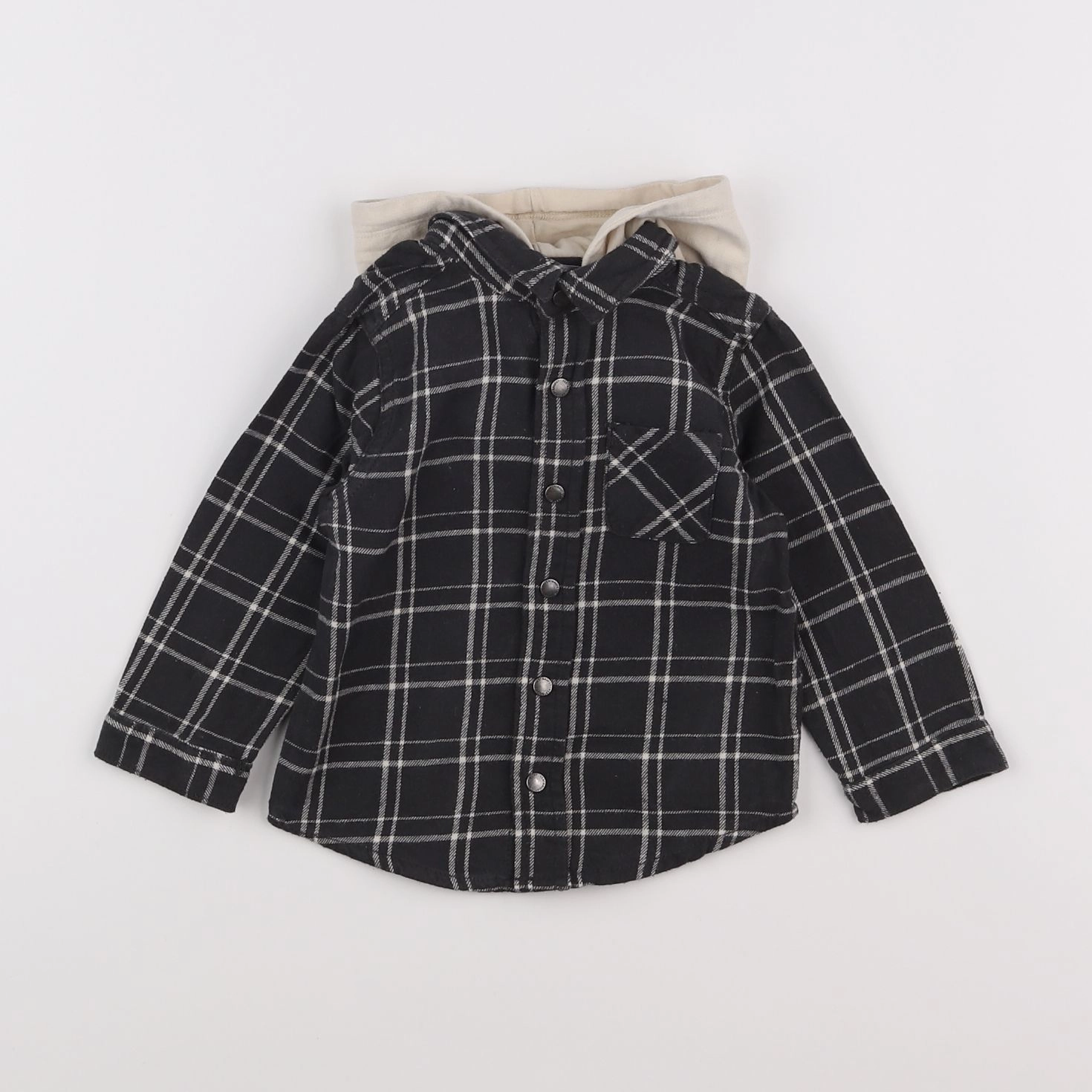 Vertbaudet - chemise gris - 18 mois