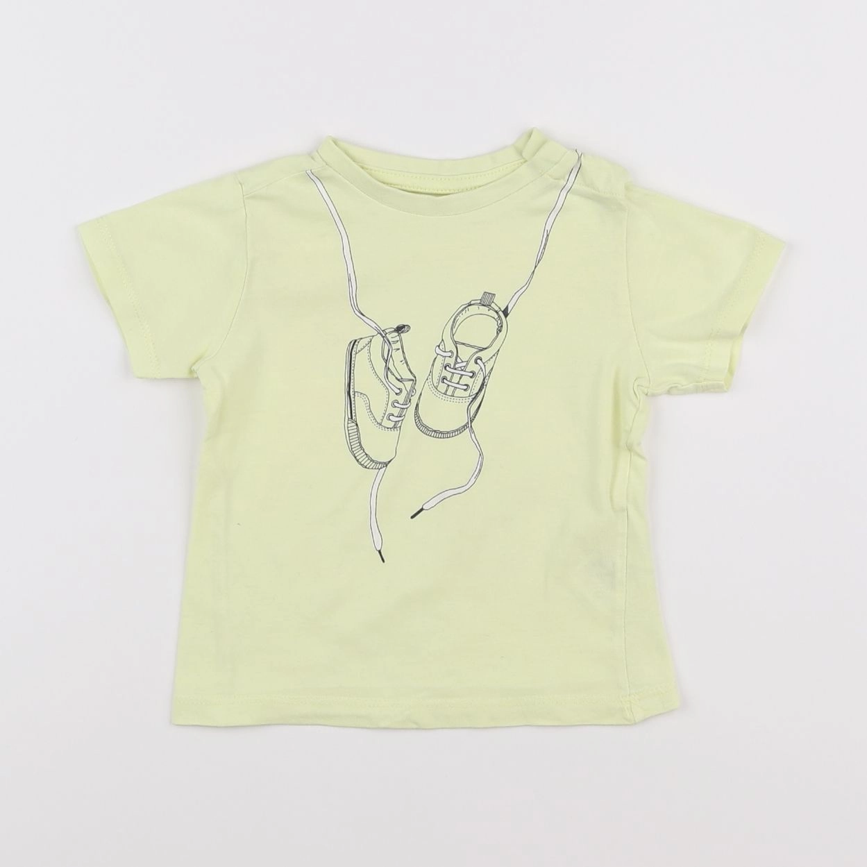 Vertbaudet - tee-shirt jaune - 12 mois