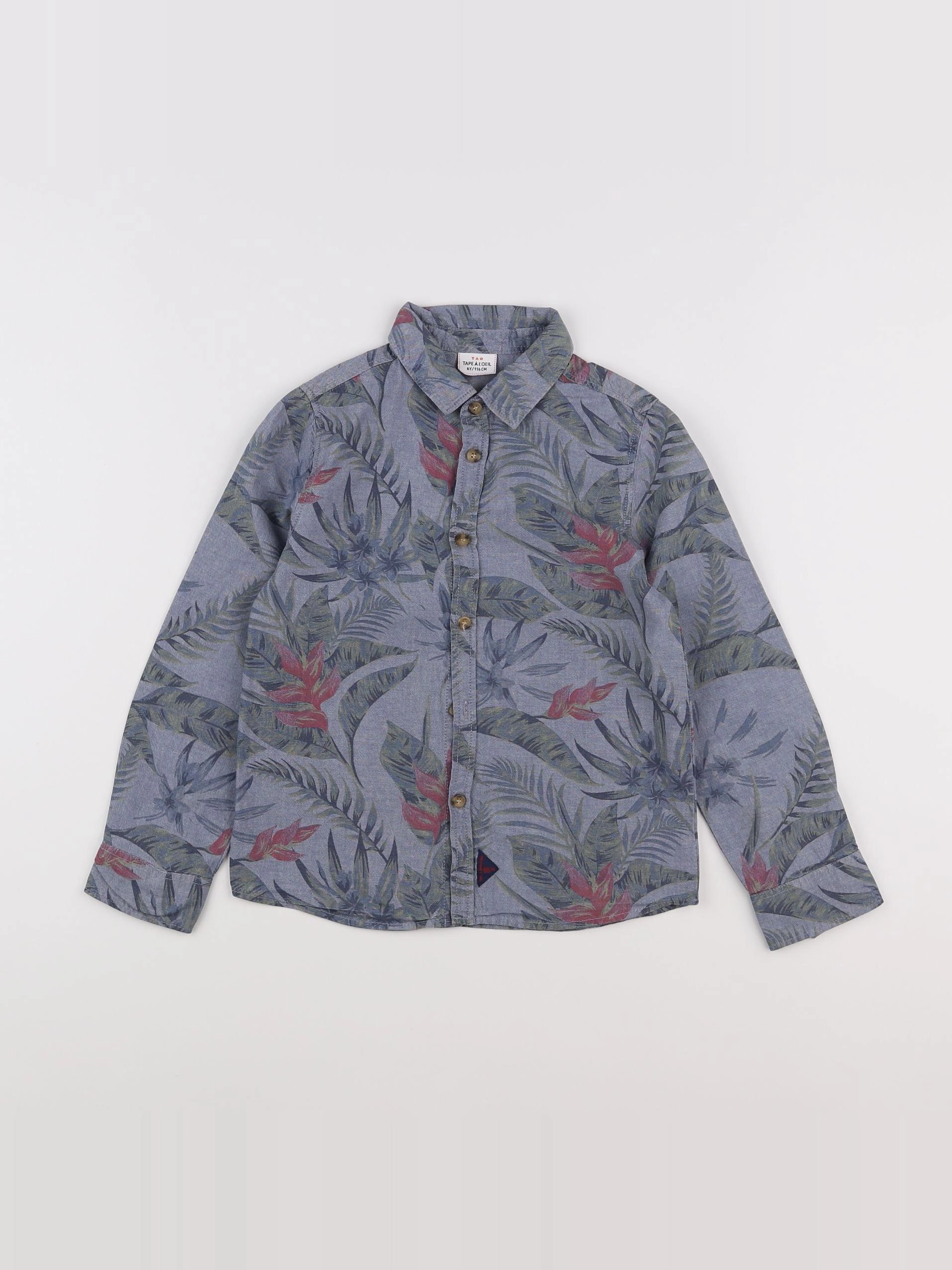 Tape à l'oeil - chemise bleu - 6 ans