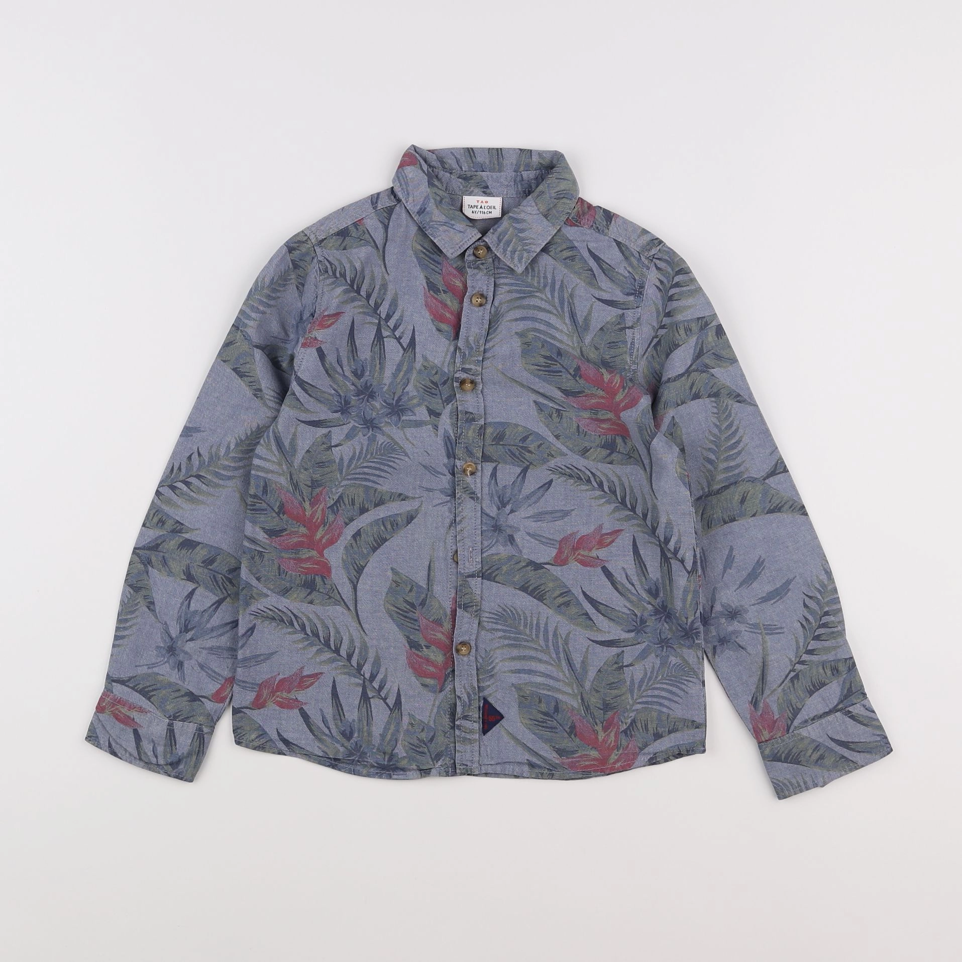 Tape à l'oeil - chemise bleu - 6 ans