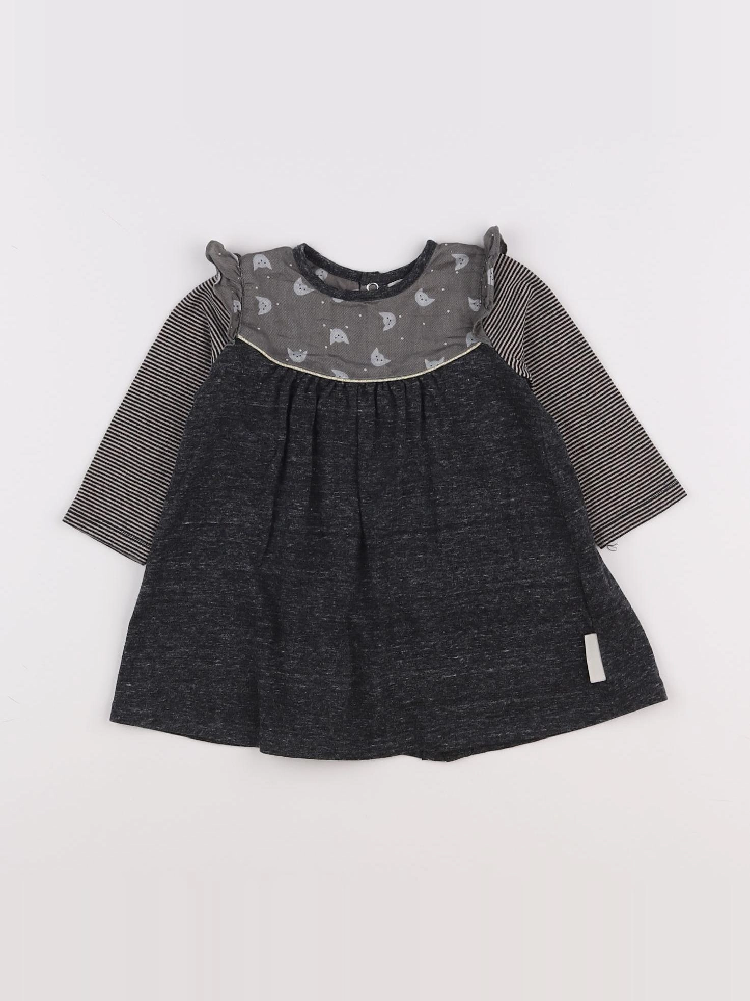Moulin Roty - robe gris - 12 mois