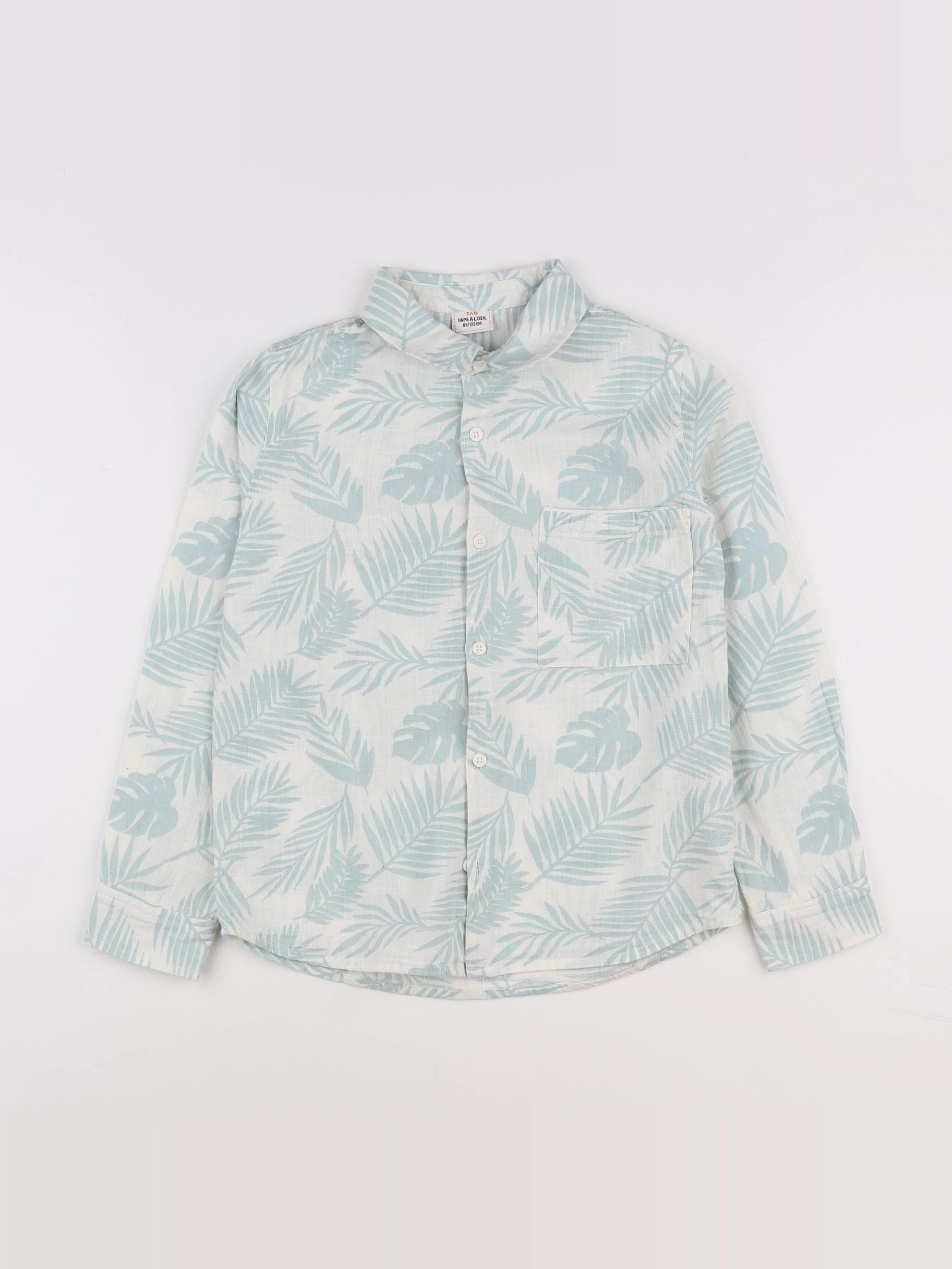Tape à l'oeil - chemise vert, blanc - 8 ans