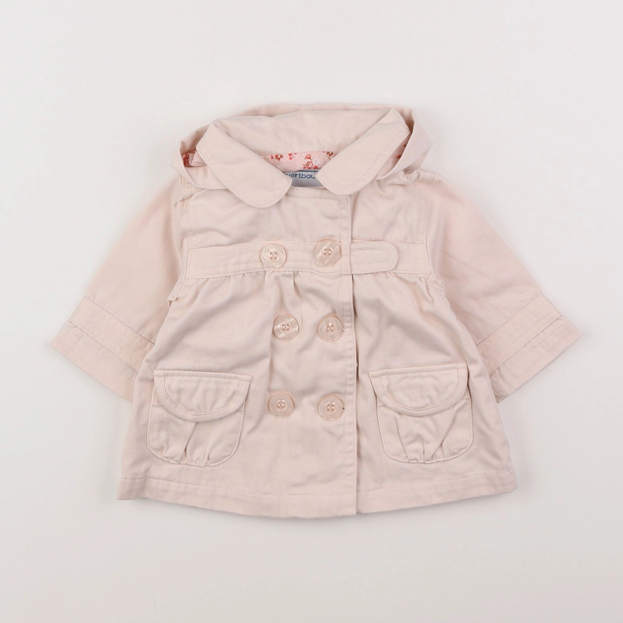 Vertbaudet - veste rose - 3 mois