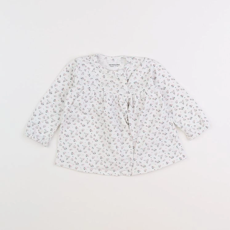 Vertbaudet - tee-shirt blanc, multicolore - 9 mois