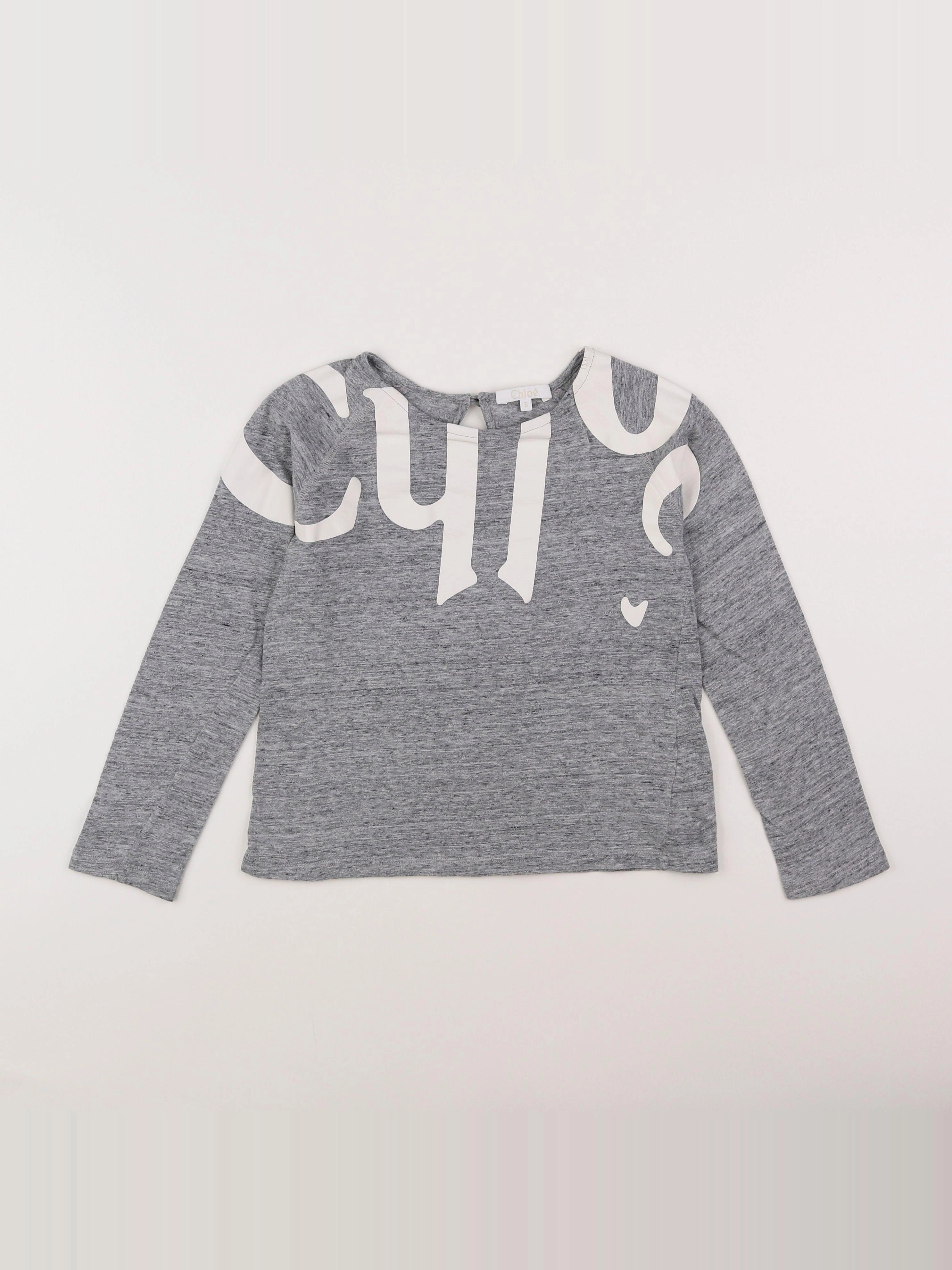 Chloé - tee-shirt gris - 8 ans