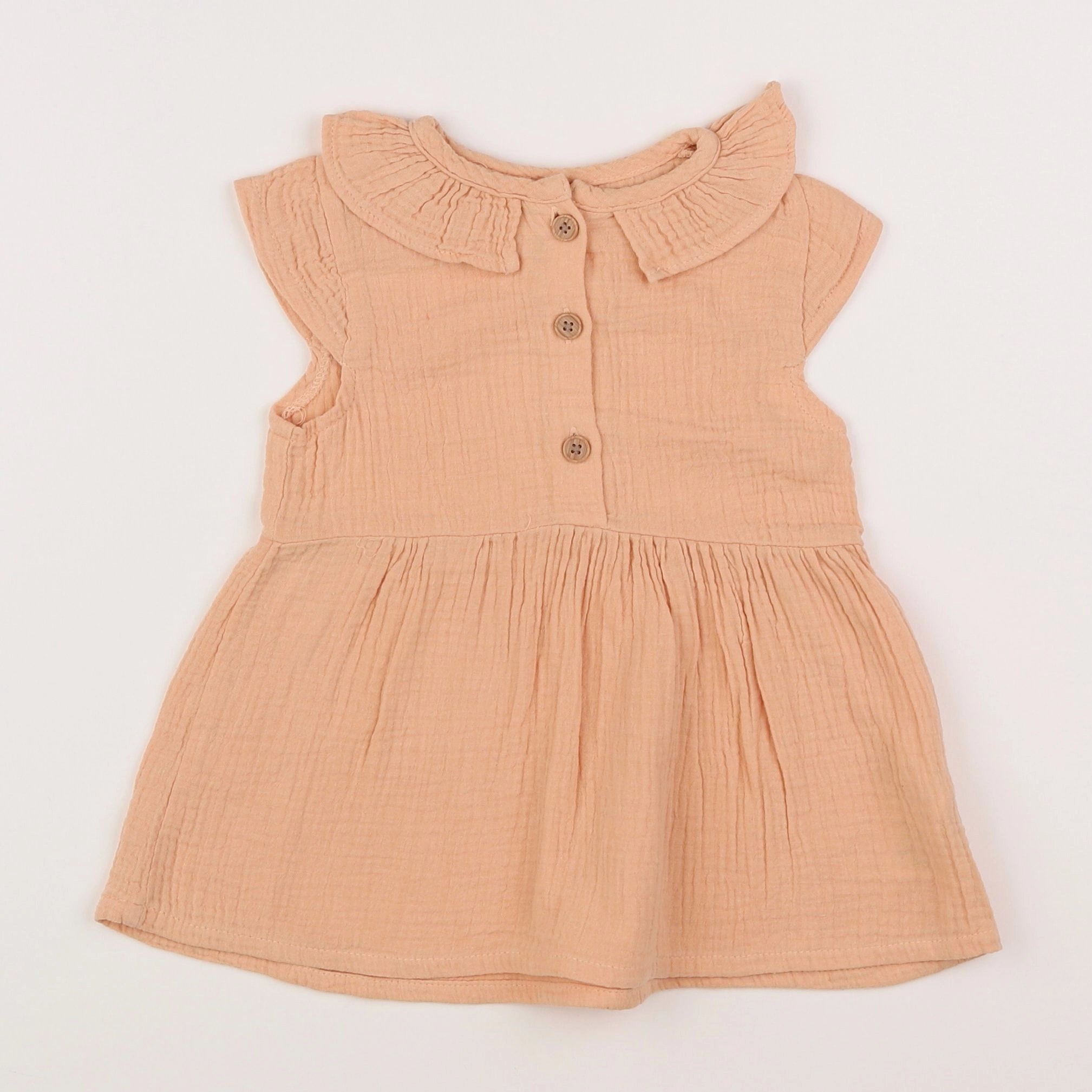 Vertbaudet - robe orange - 12 mois