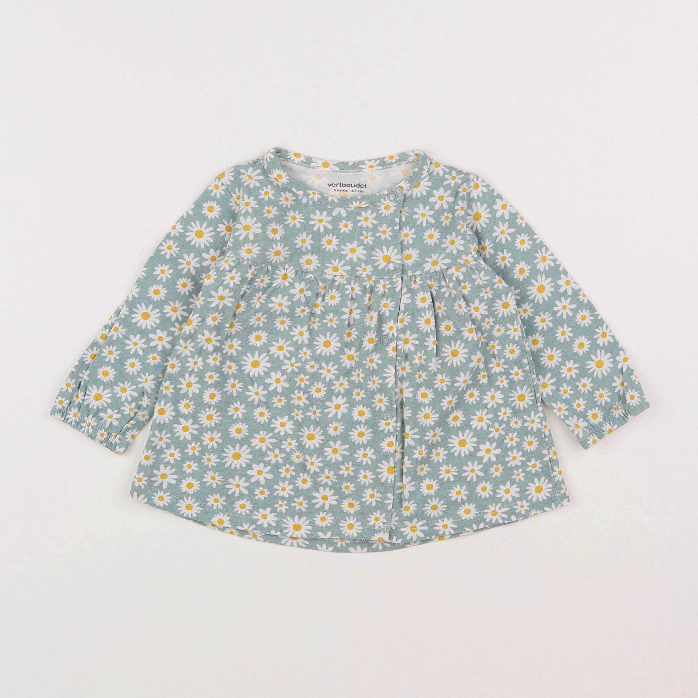 Vertbaudet - robe vert - 6 mois