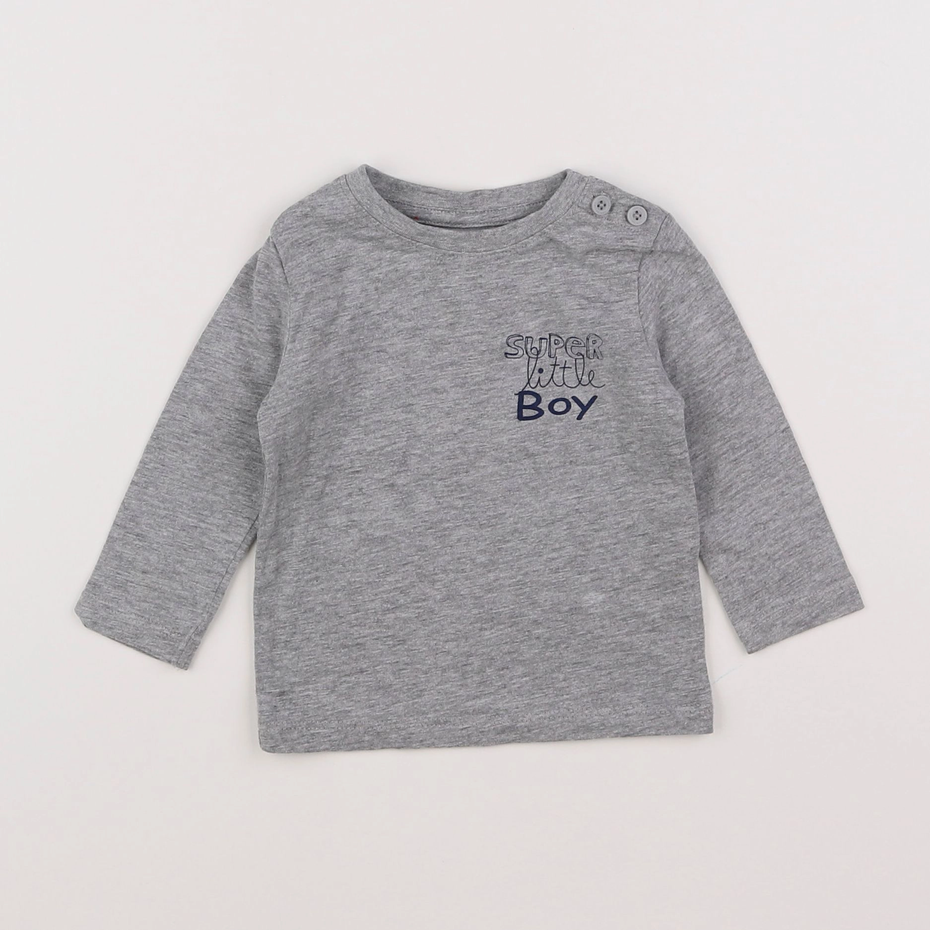 Vertbaudet - tee-shirt gris - 3 mois
