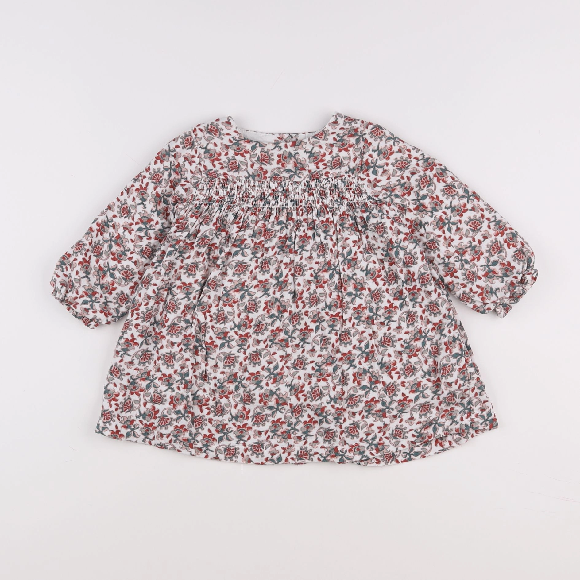 Vertbaudet - robe multicolore - 18 mois