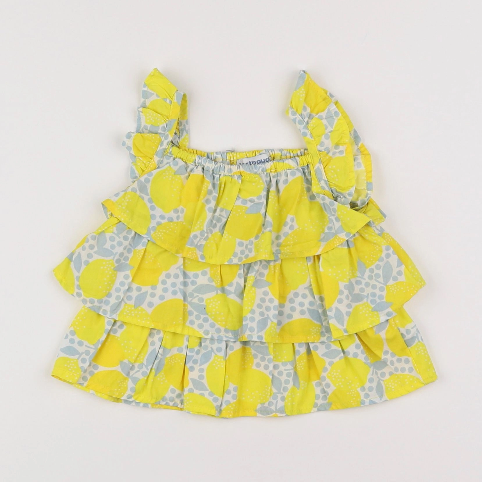Vertbaudet - blouse jaune - 6 mois