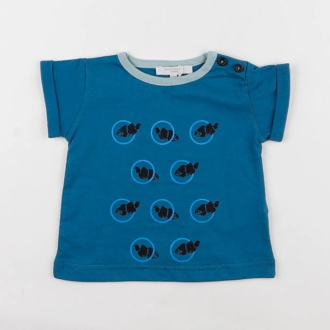 Petite Lucette - tee-shirt bleu - 12 mois