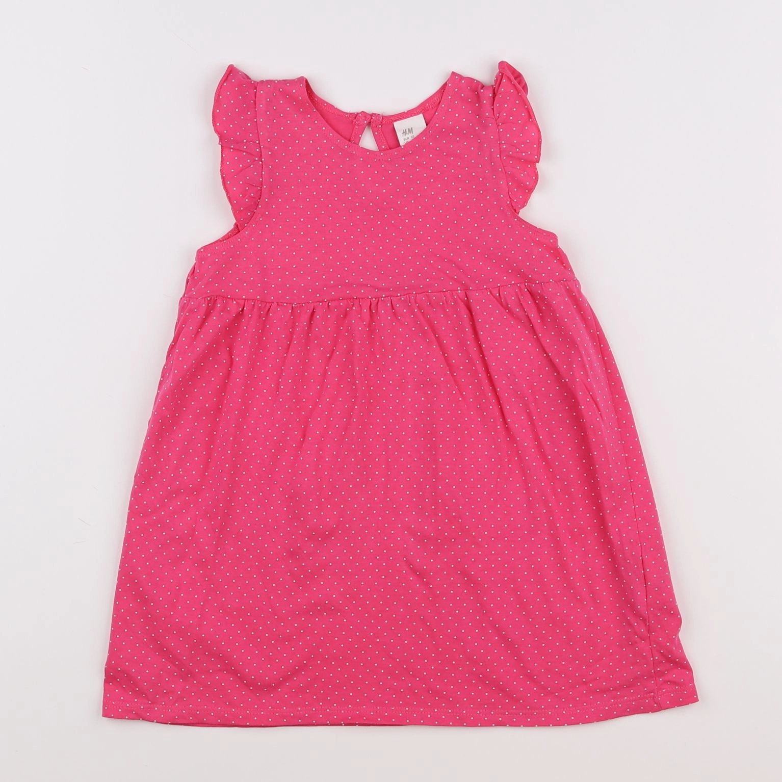 H&M - robe rose, blanc - 18 mois à 2 ans