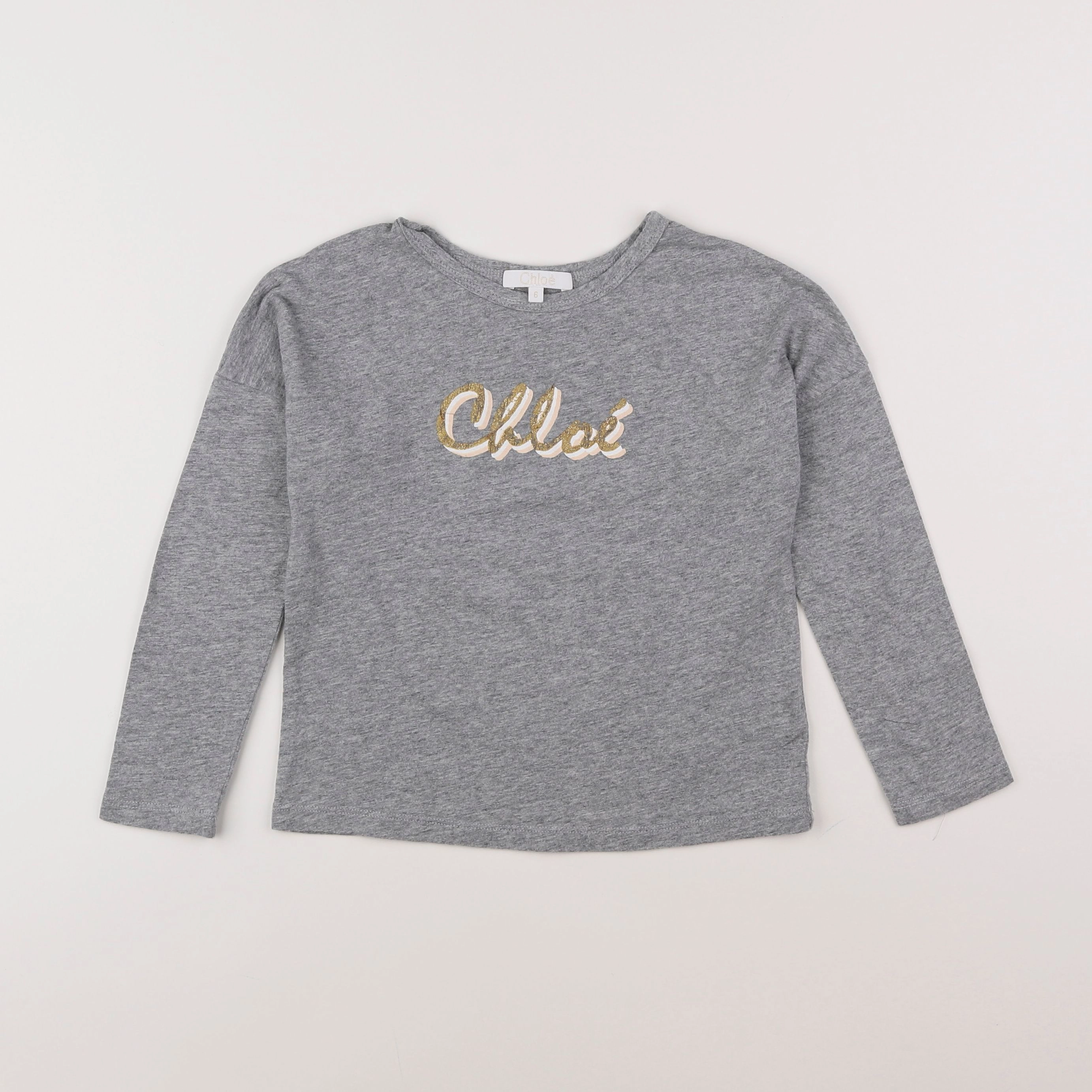 Chloé - tee-shirt gris - 6 ans