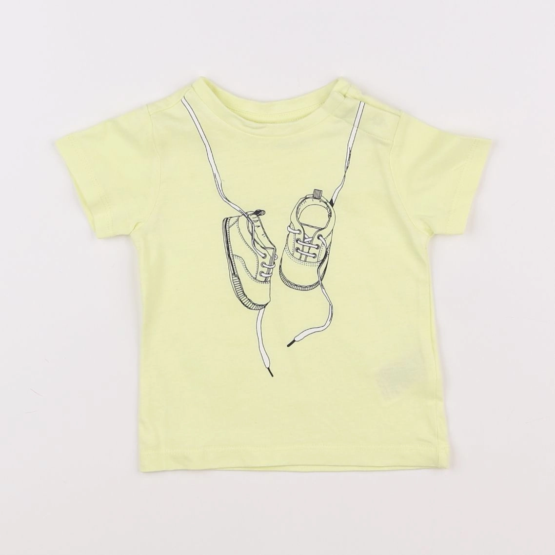 Vertbaudet - tee-shirt jaune - 6 mois