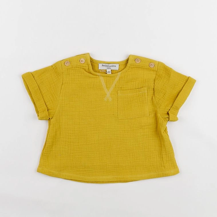 Petite Lucette - chemise jaune - 3 mois