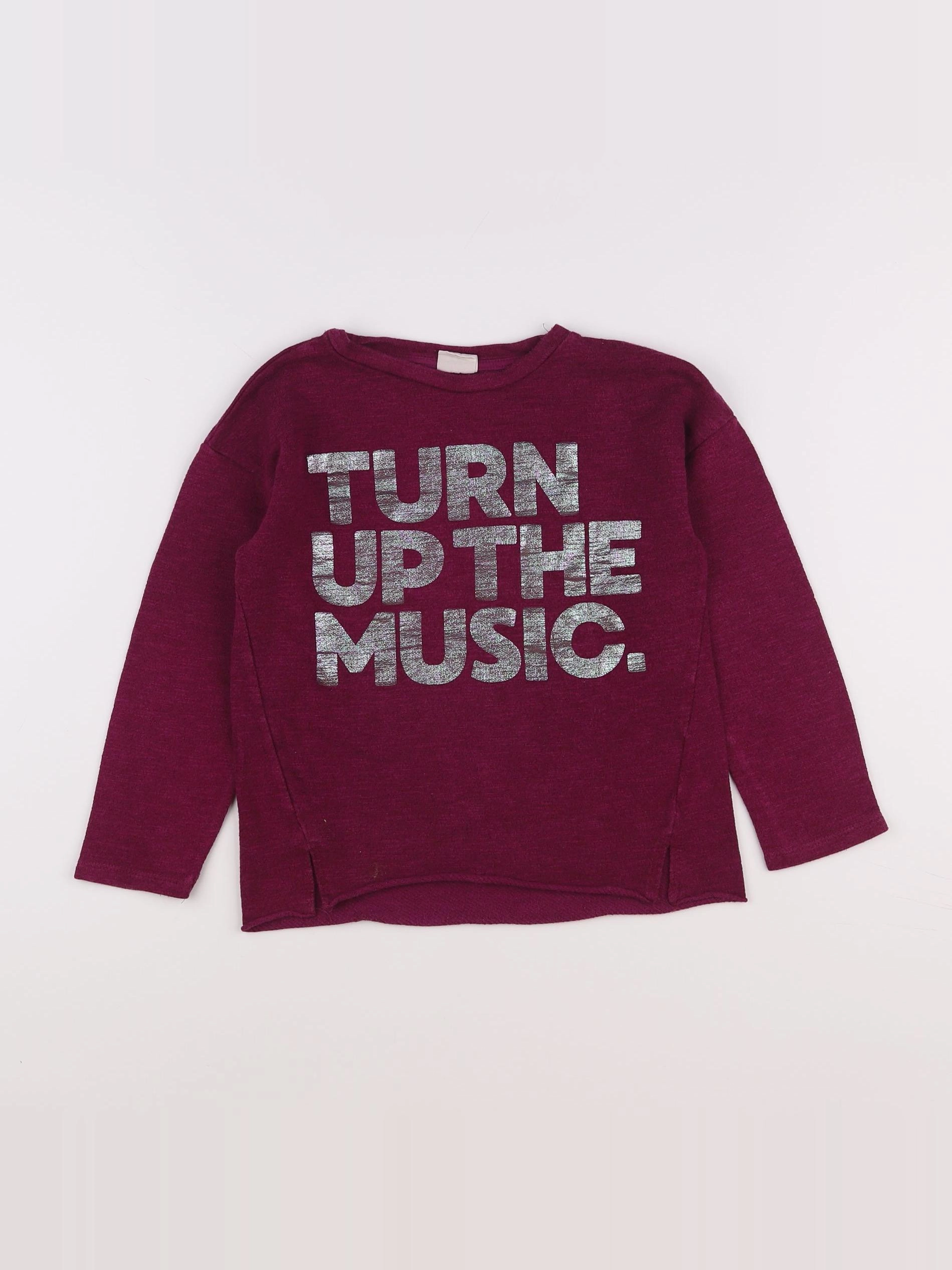 Zara - sweat violet, argent - 8 ans