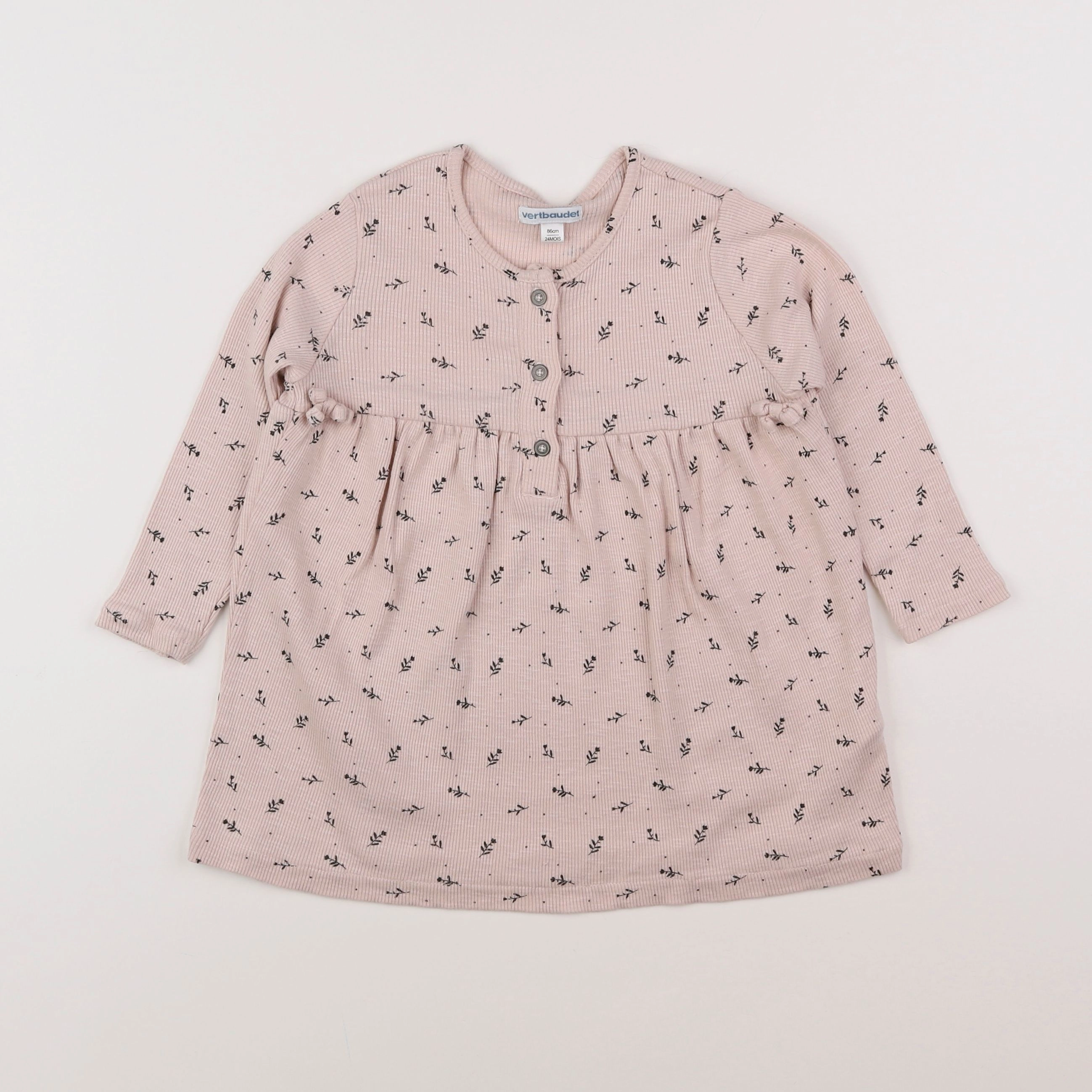 Vertbaudet - robe rose - 2 ans