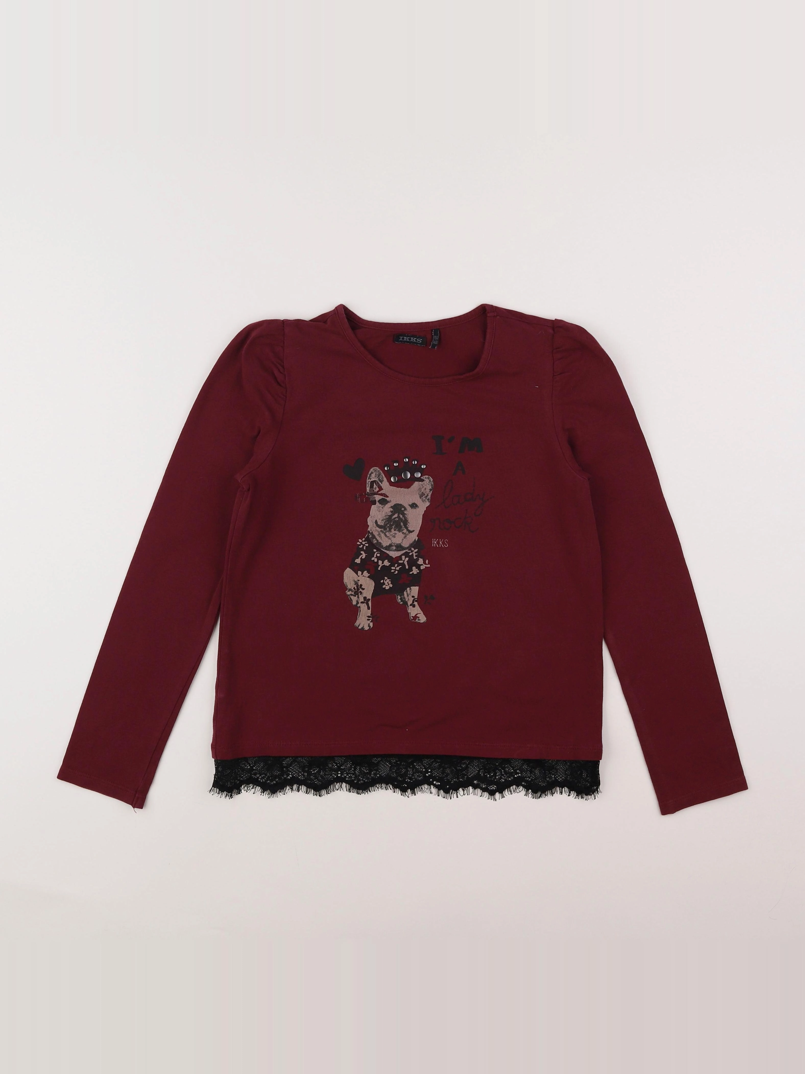 IKKS - tee-shirt violet - 10 ans