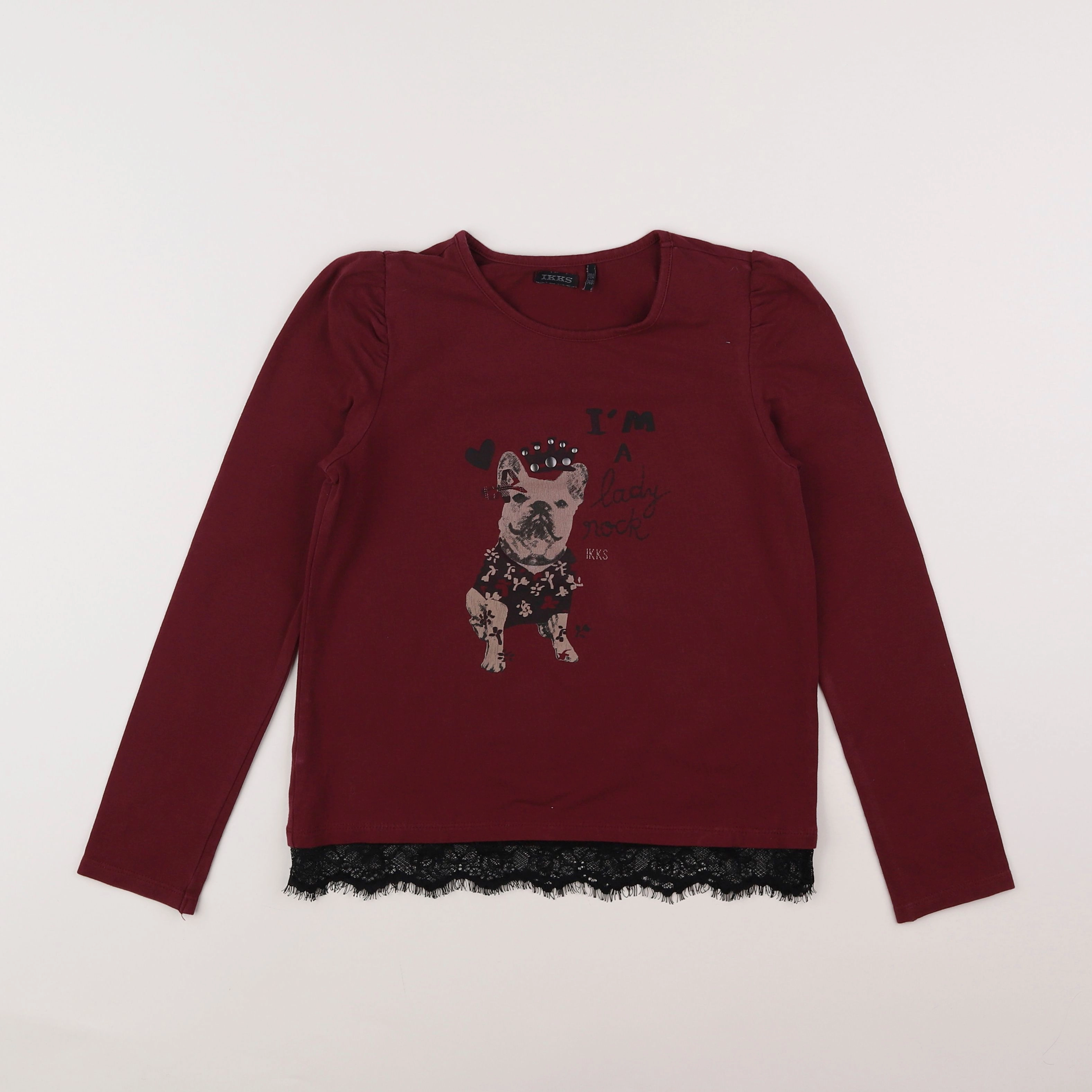 IKKS - tee-shirt violet - 10 ans