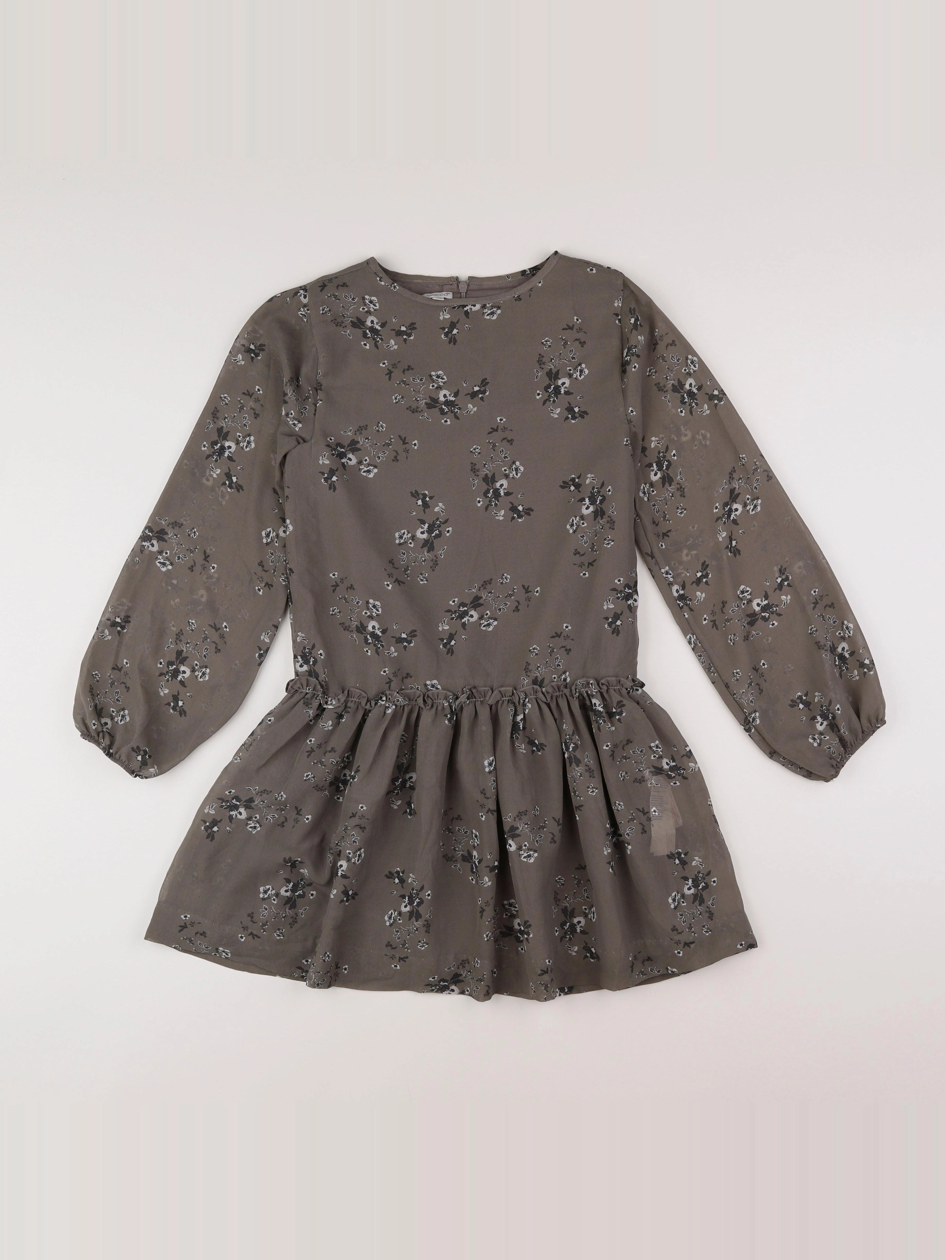 Gocco - robe taupe - 9/10 ans