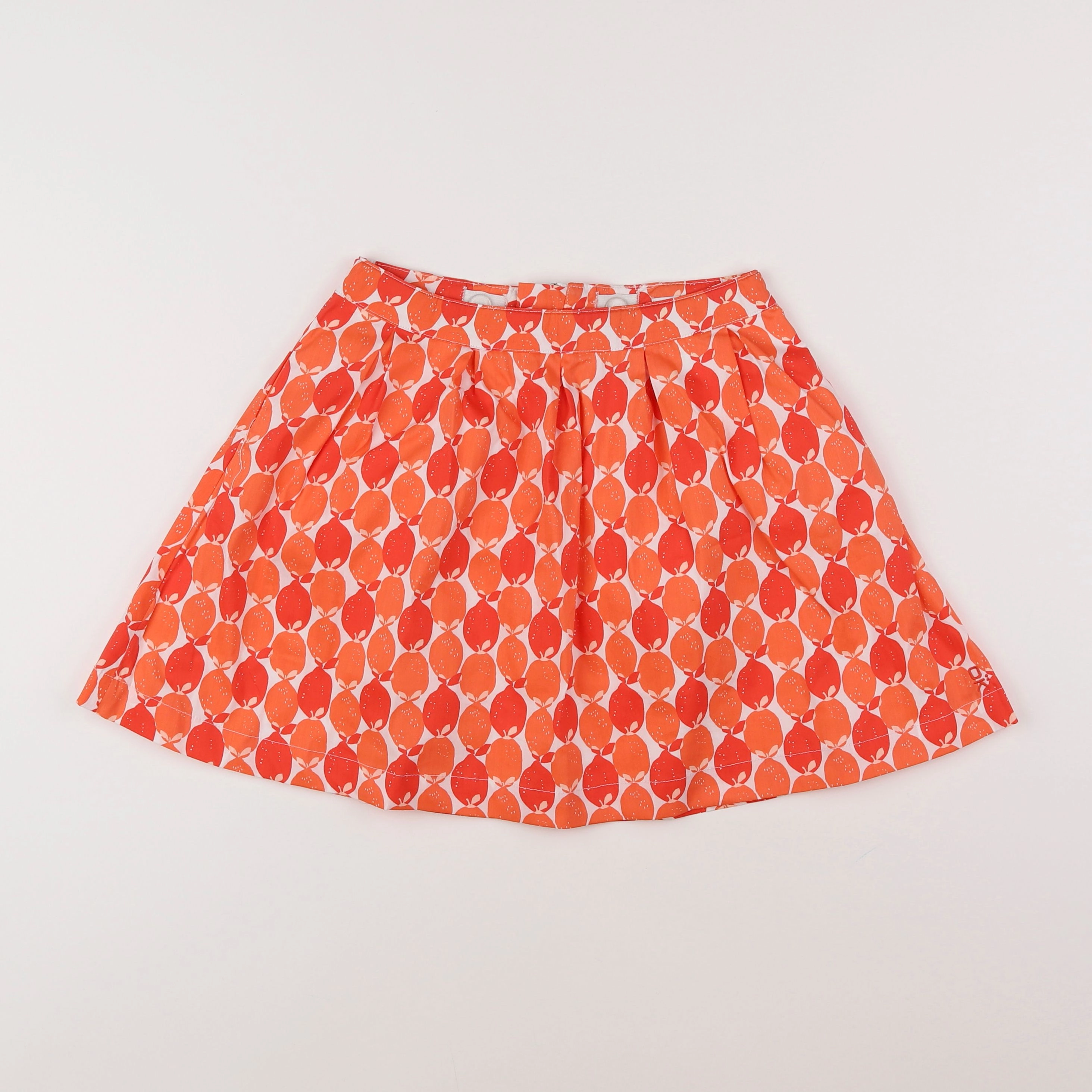 Okaidi - jupe orange, rouge - 8 ans