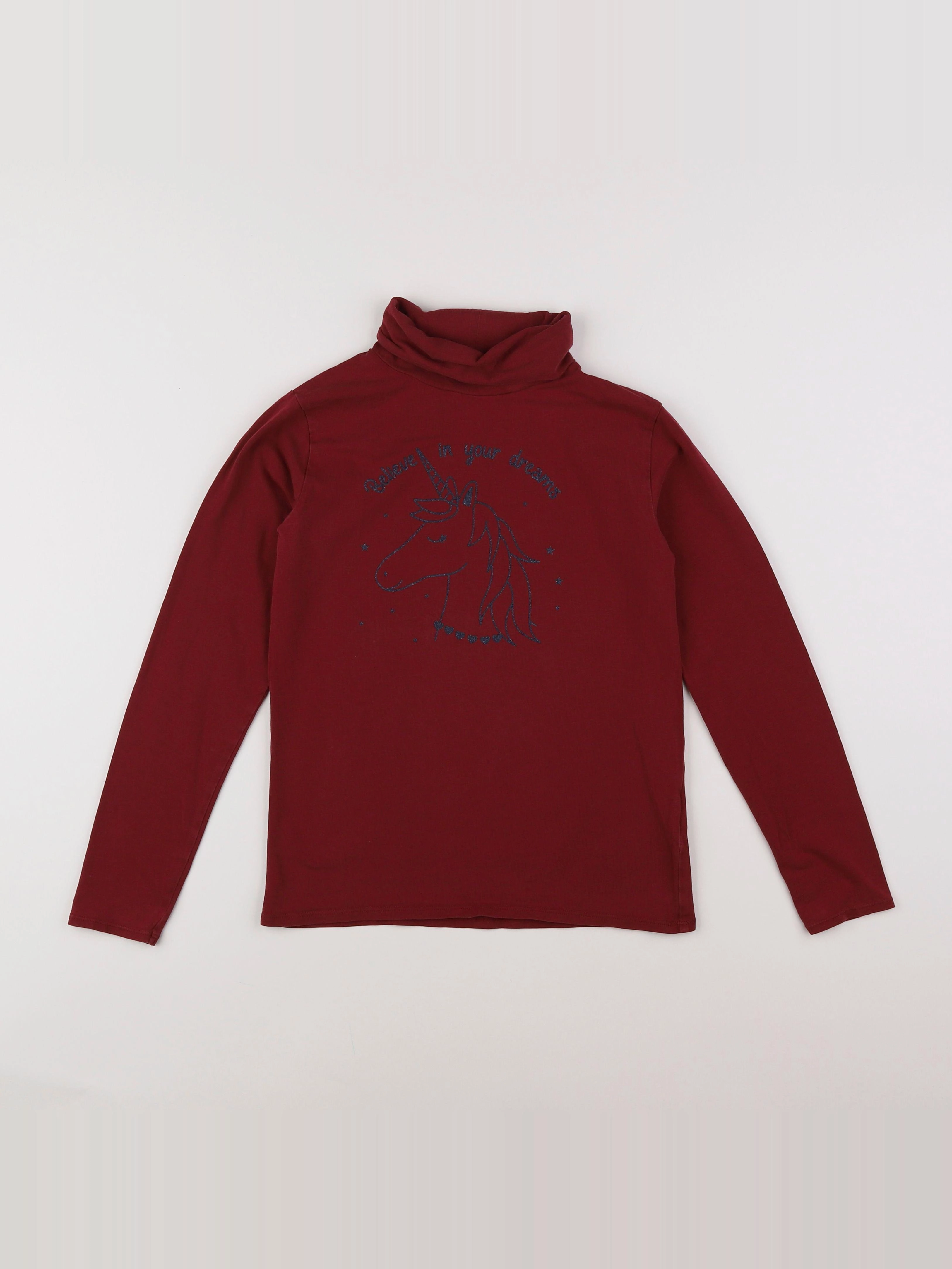 Vertbaudet - sous-pull rouge - 10 ans