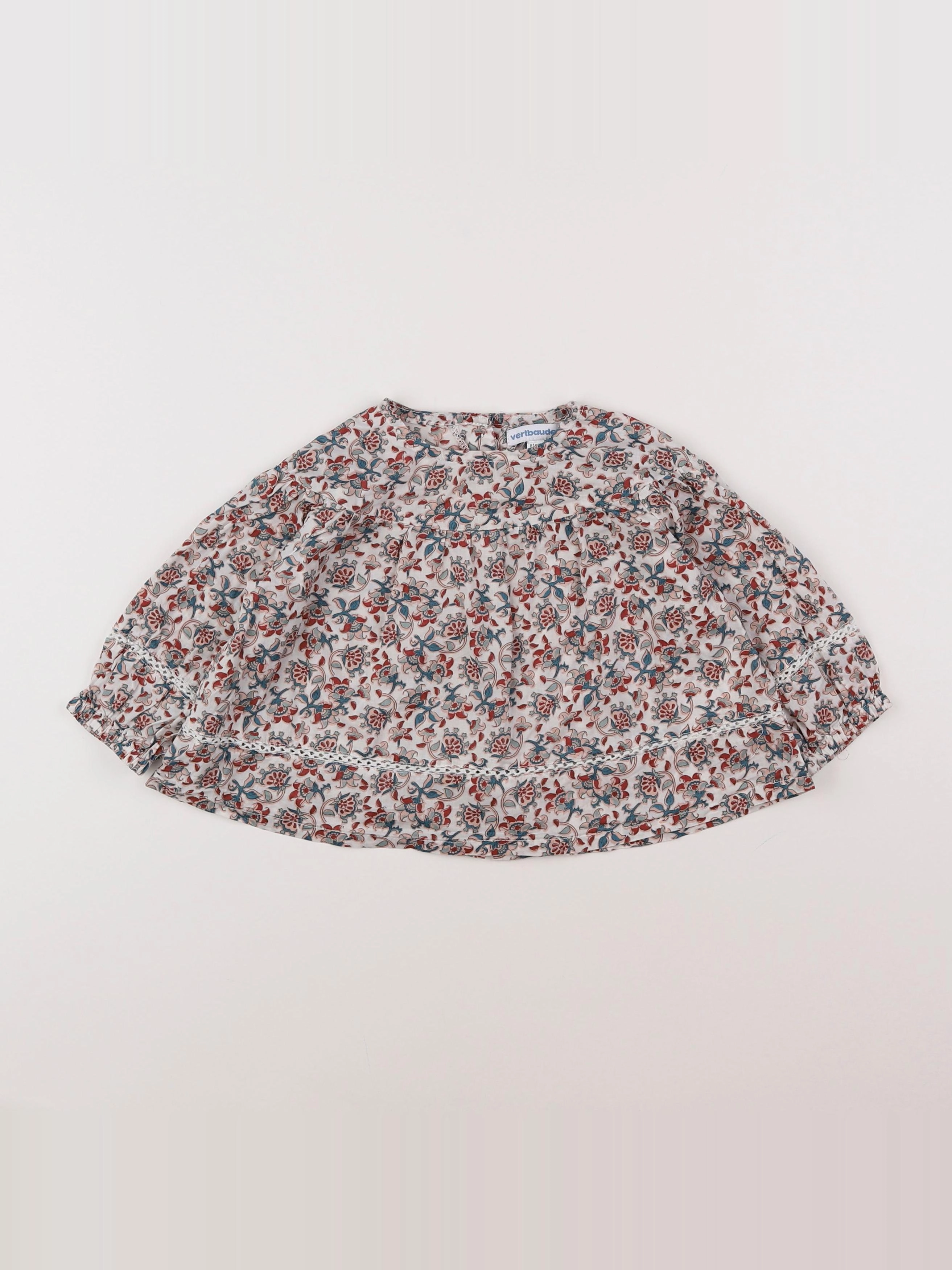 Vertbaudet - blouse multicolore - 18 mois