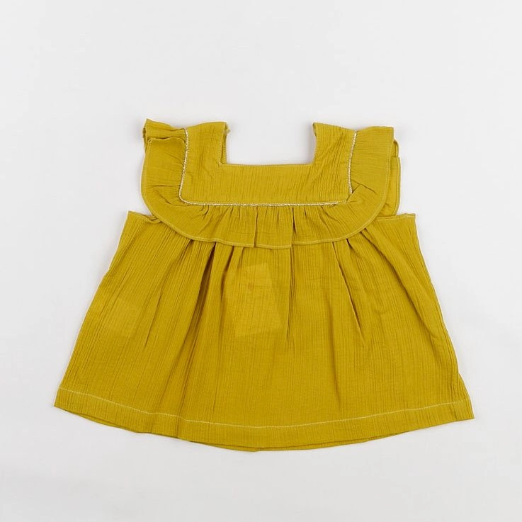 Petite Lucette - blouse jaune - 12 mois