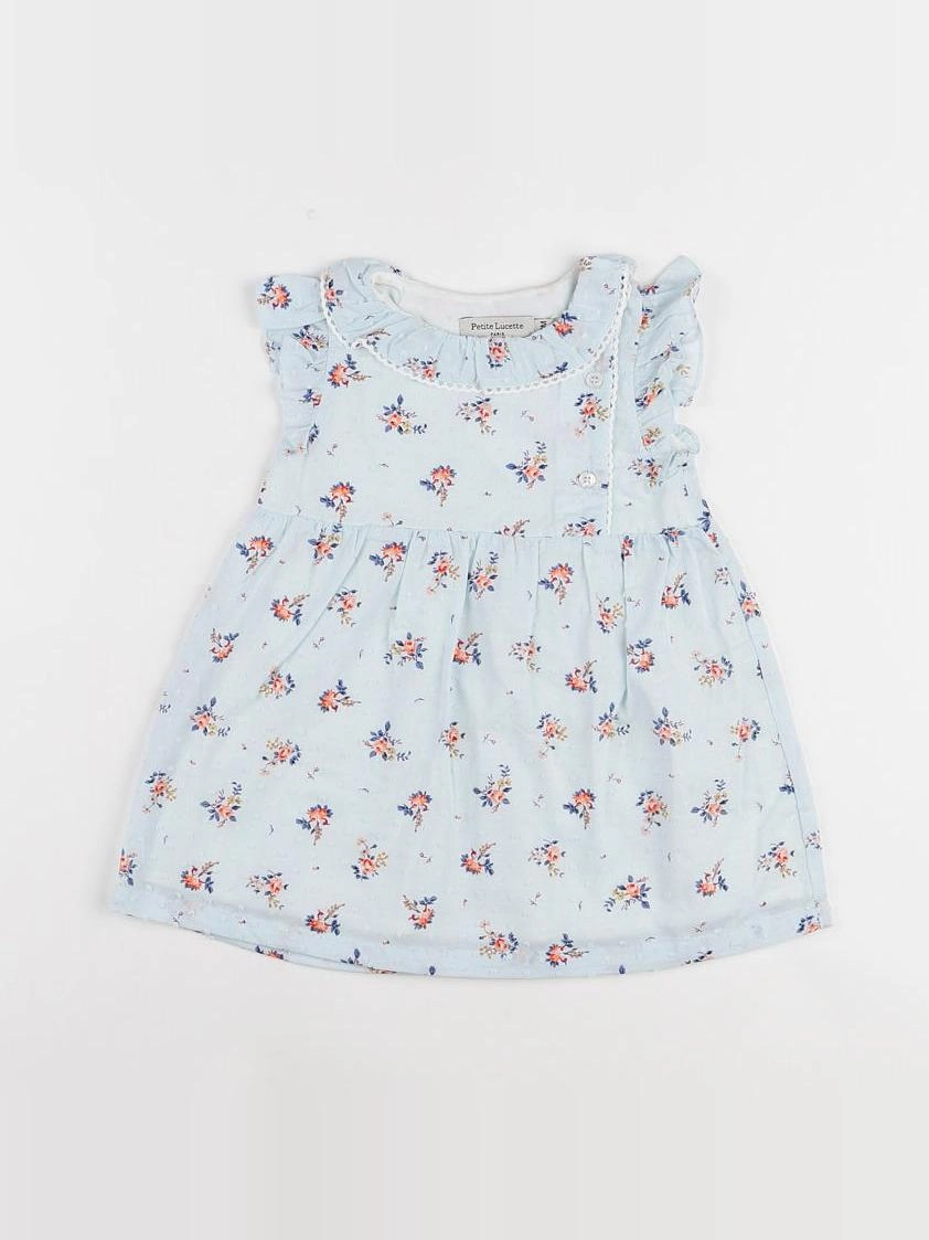 Petite Lucette - robe bleu - 6 mois