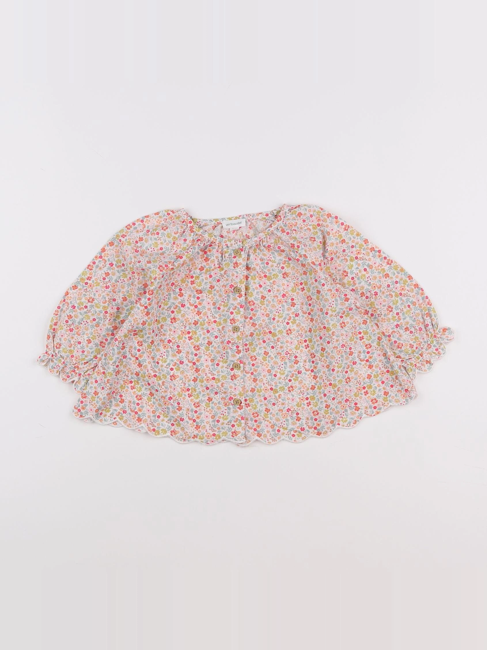 Vertbaudet - blouse multicolore - 12 mois