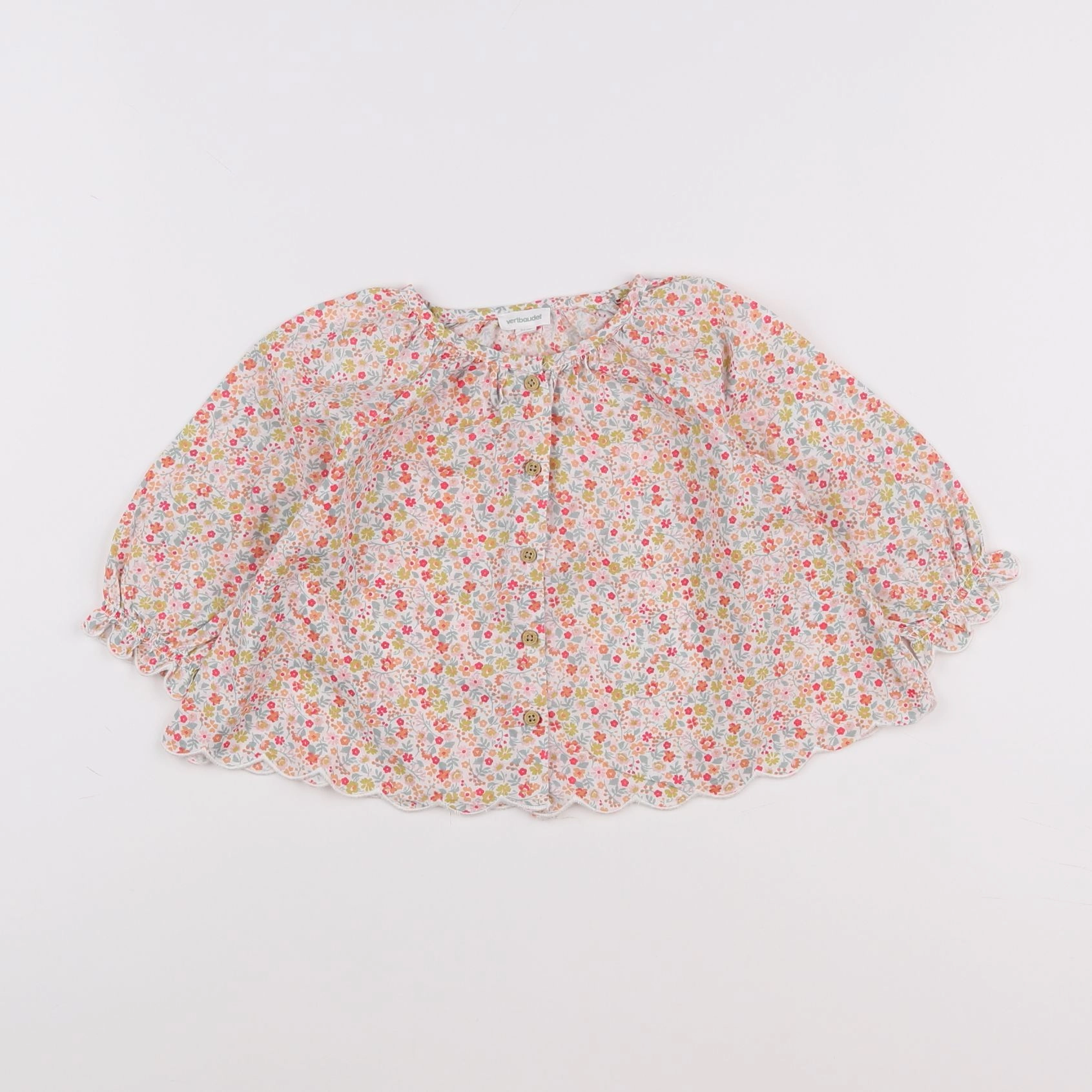 Vertbaudet - blouse multicolore - 12 mois