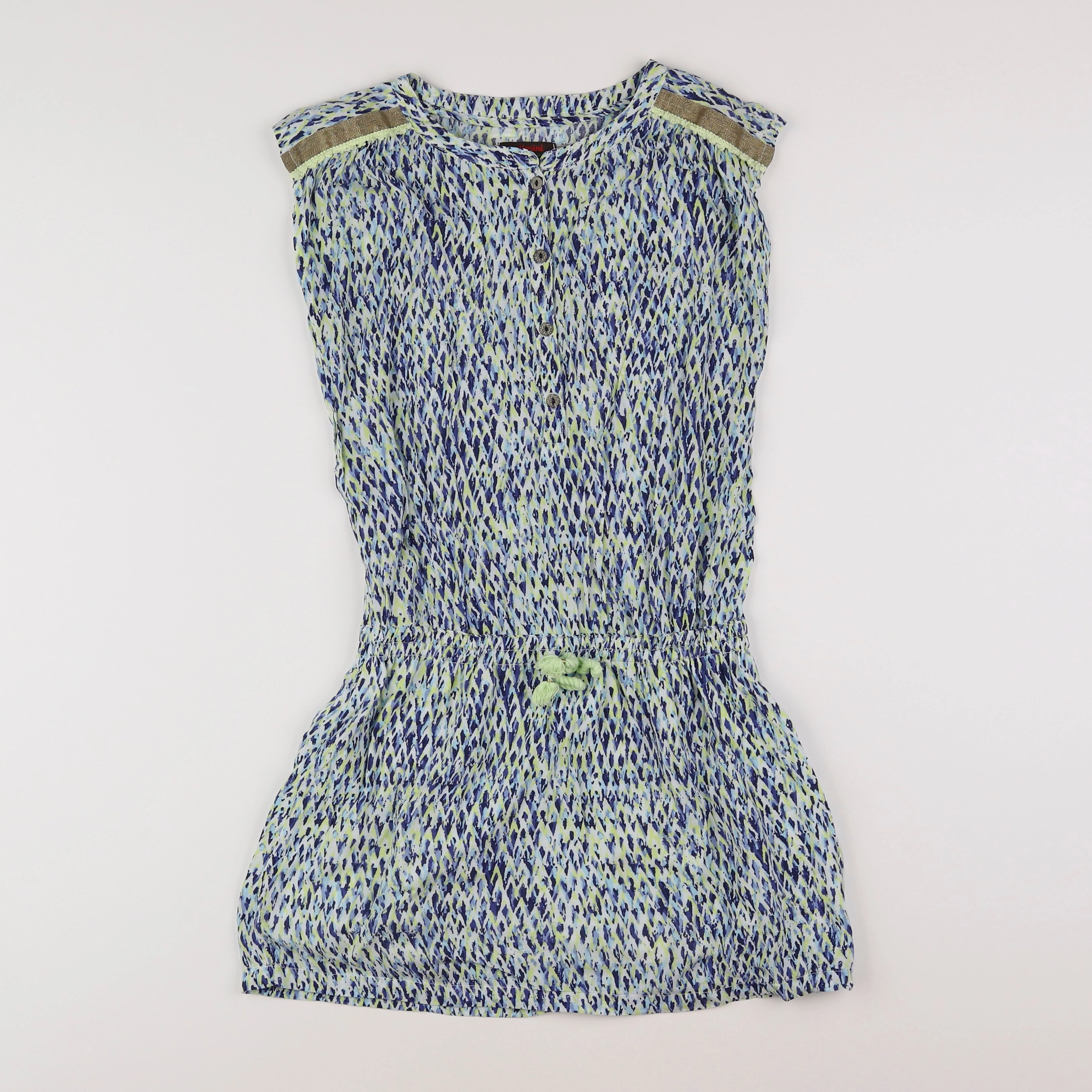 Catimini - robe bleu, jaune - 10 ans