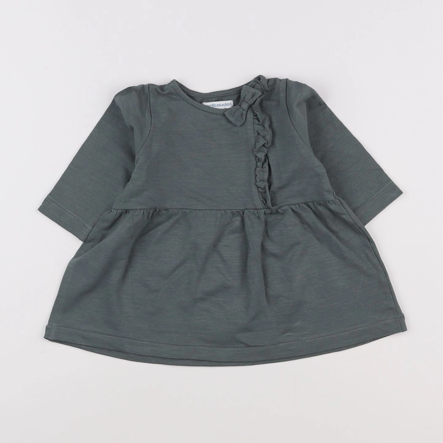Vertbaudet - robe vert - 9 mois