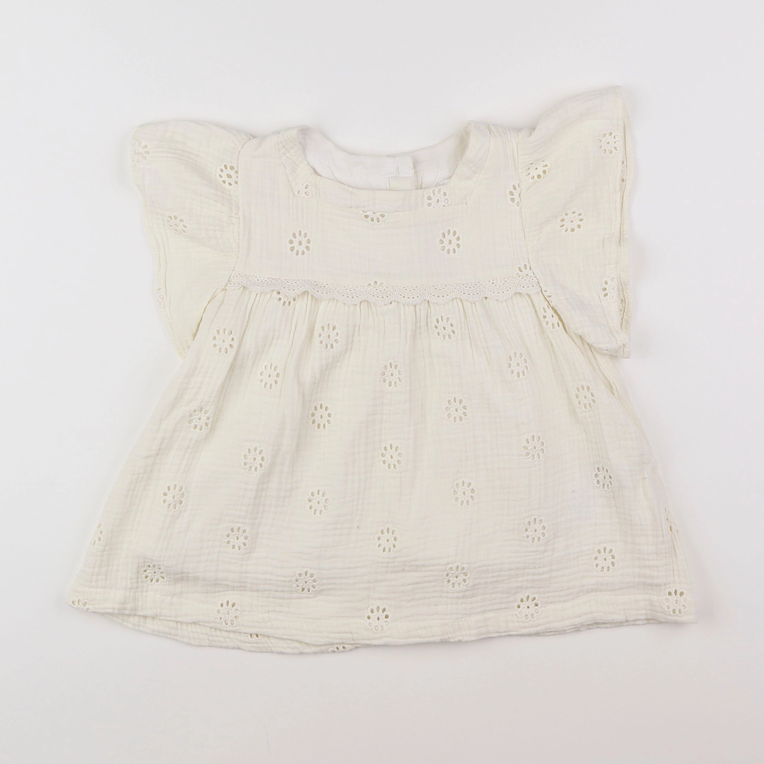 Vertbaudet - blouse beige - 8 ans