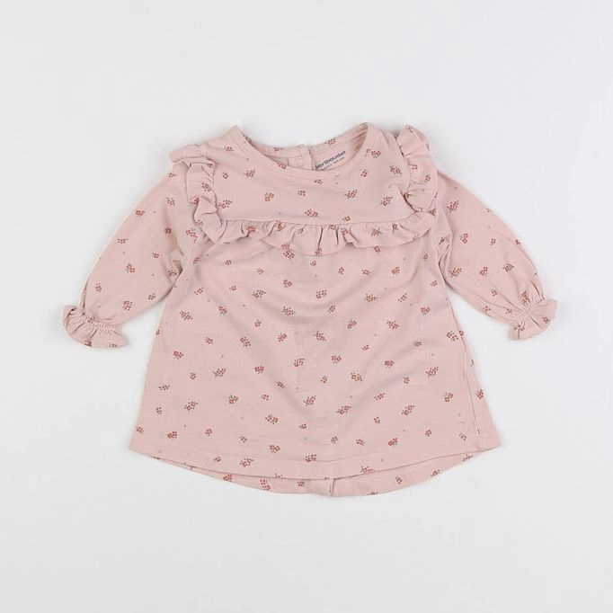 Vertbaudet - robe rose - 3 mois