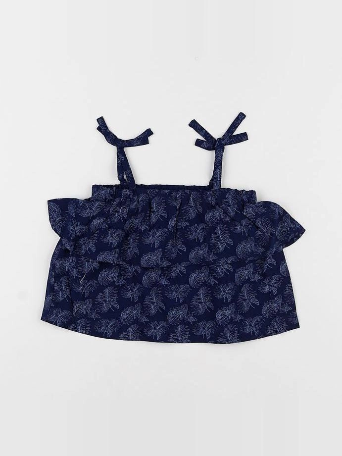 Petite Lucette - blouse bleu - 6 mois