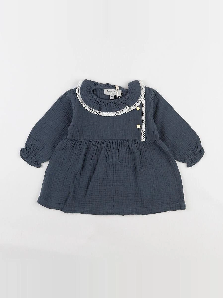 Petite Lucette - robe gris - 6 mois