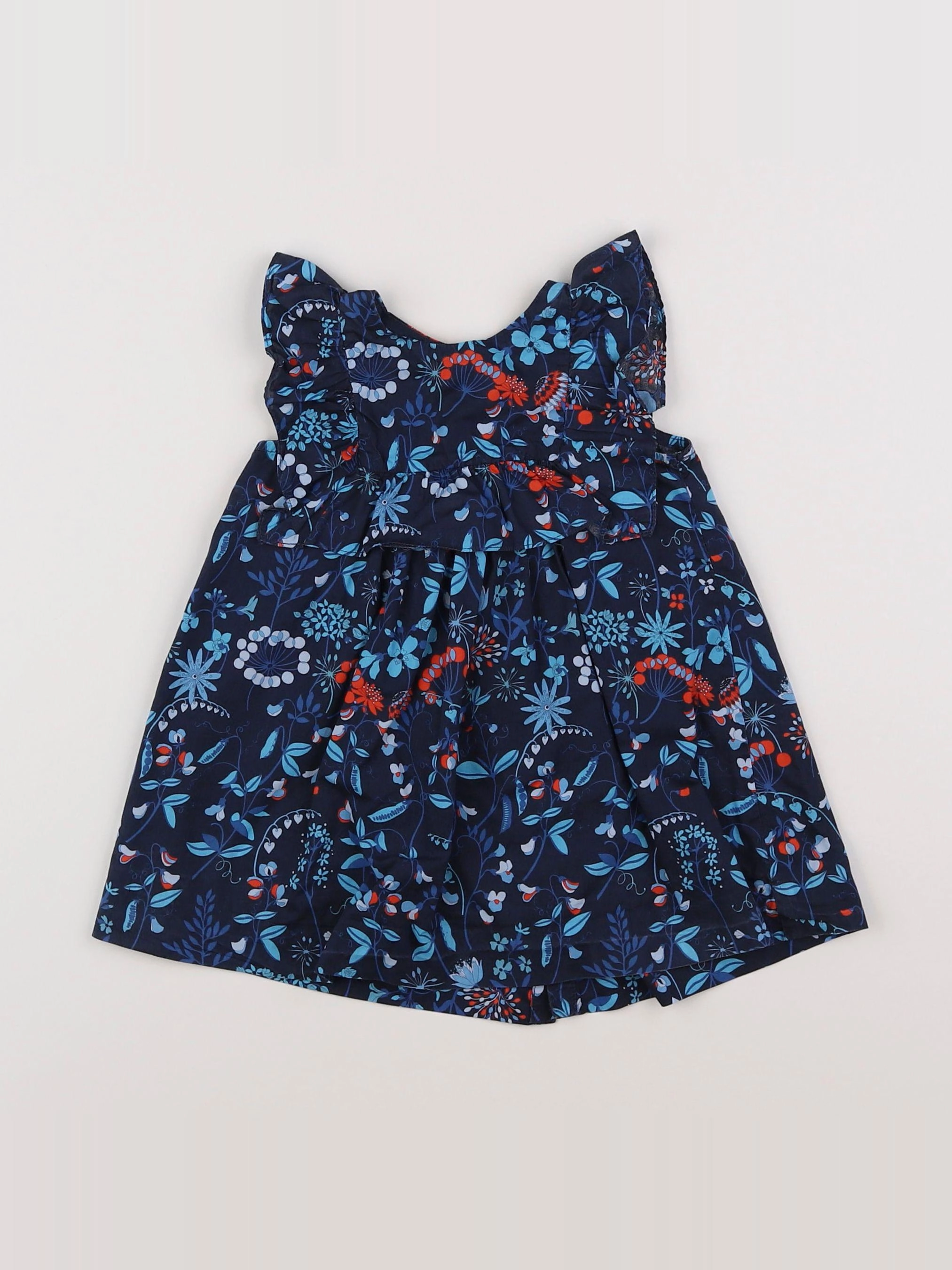 Jacadi - robe bleu - 12 mois