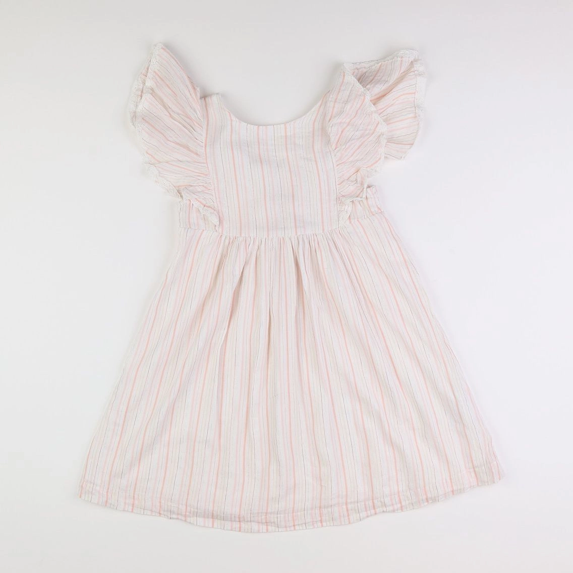 Vertbaudet - robe rose, or - 10 ans