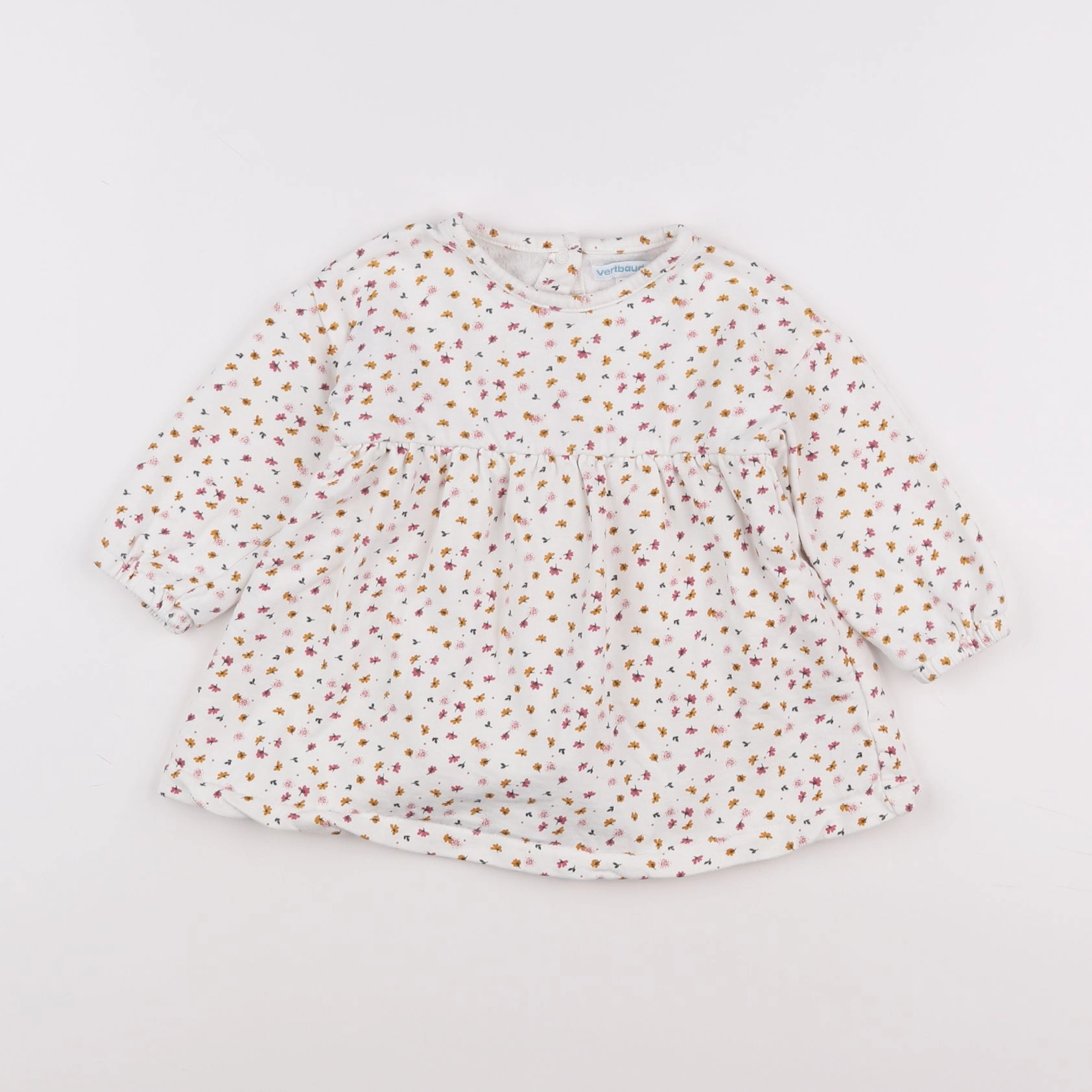 Vertbaudet - robe beige - 18 mois