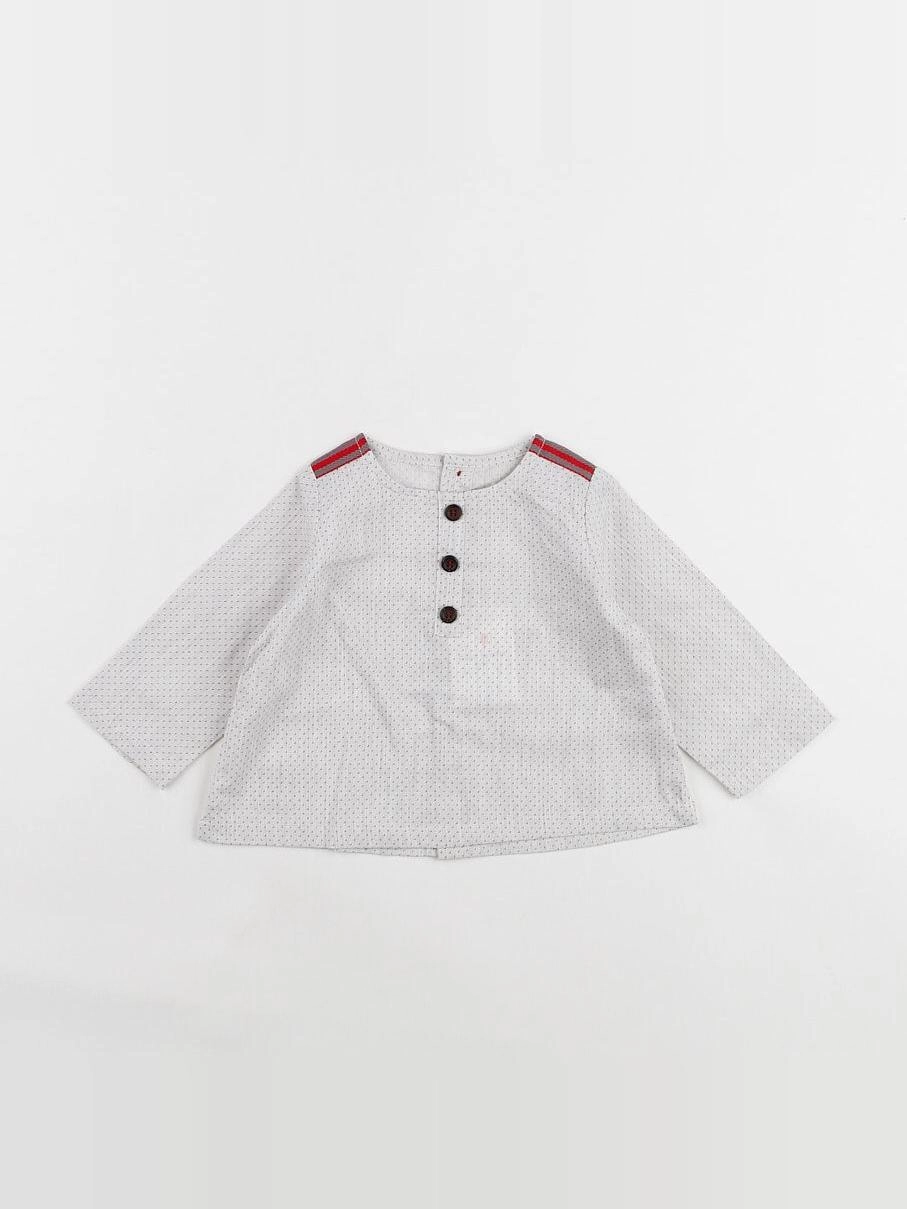 Petite Lucette - chemise blanc - 6 mois