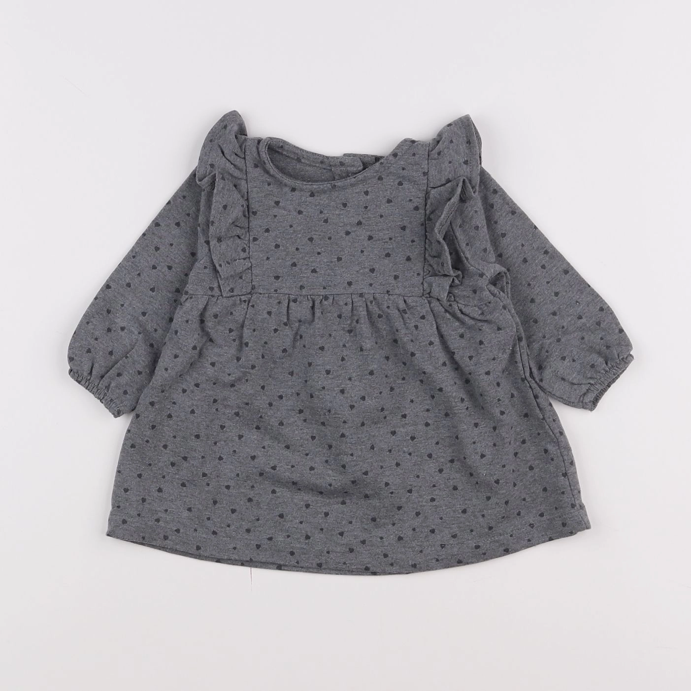 Vertbaudet - robe gris - 6 mois